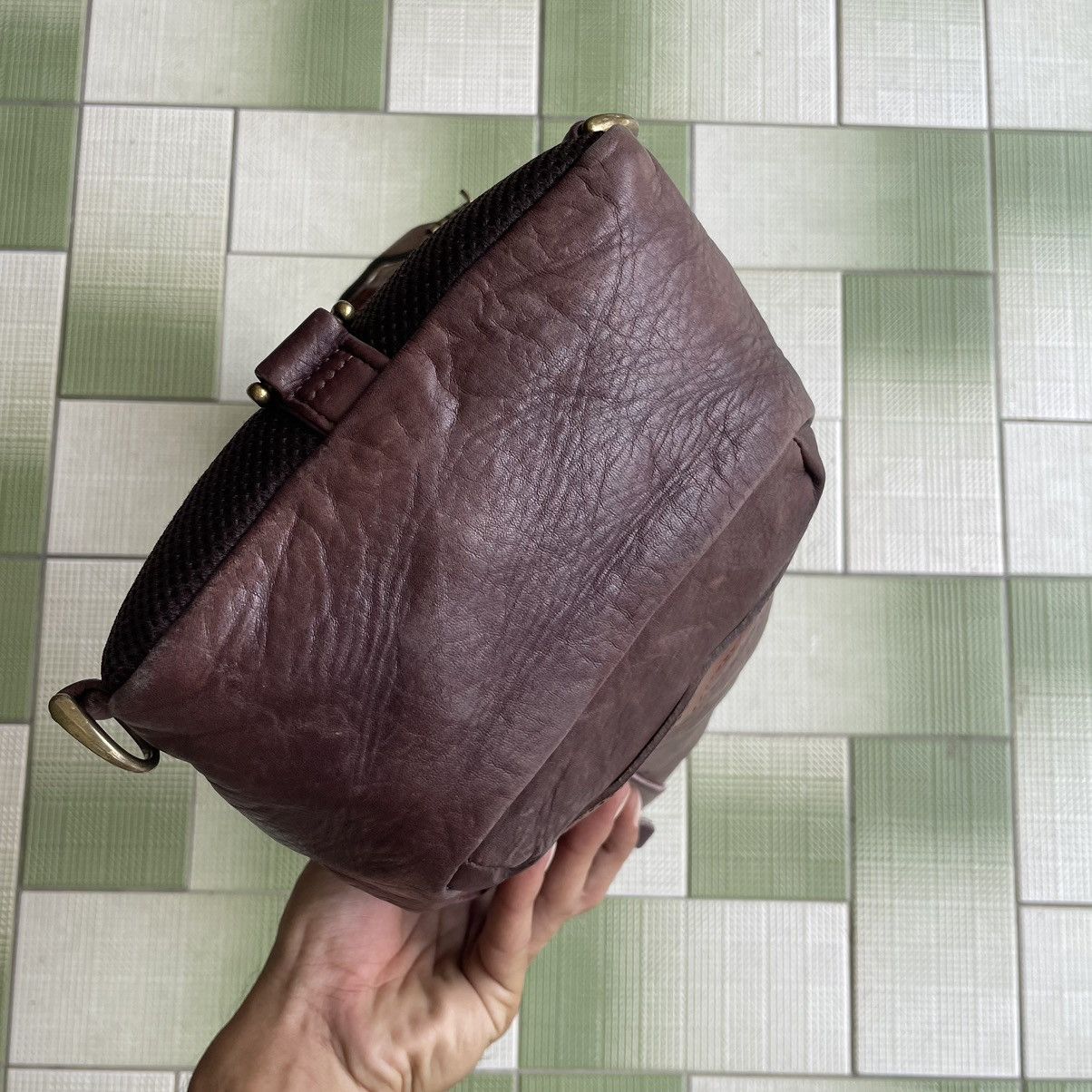 Japanese Brand × Leather × MasterPiece Masterpiece 🇯🇵 Full Leather Brown Crossbody Size ONE SIZE - 7 Thumbnail