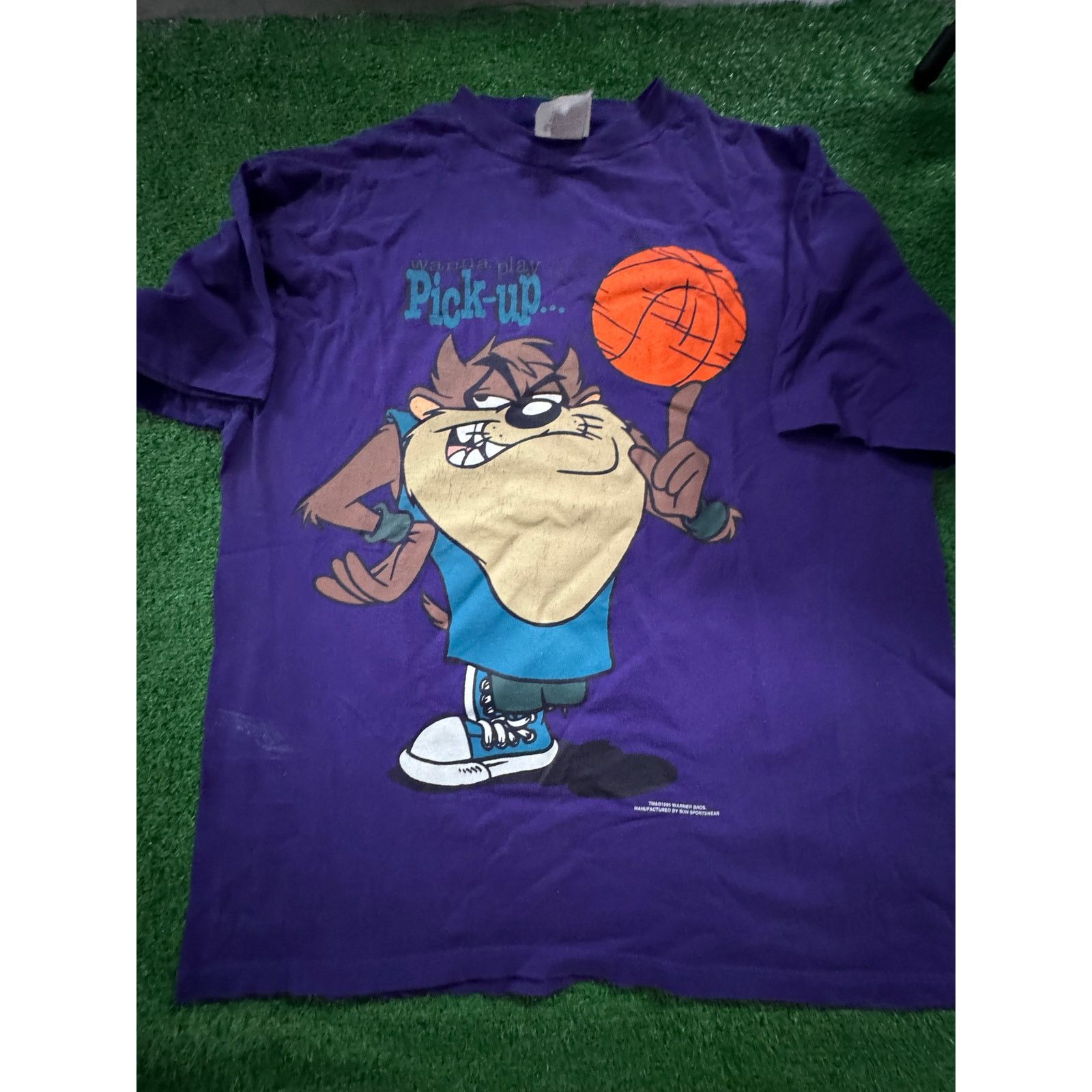 Vintage Taz Basketball Game Gutter Vintage Tee Sz XL Size US XL / EU 56 / 4 - 1 Thumbnail