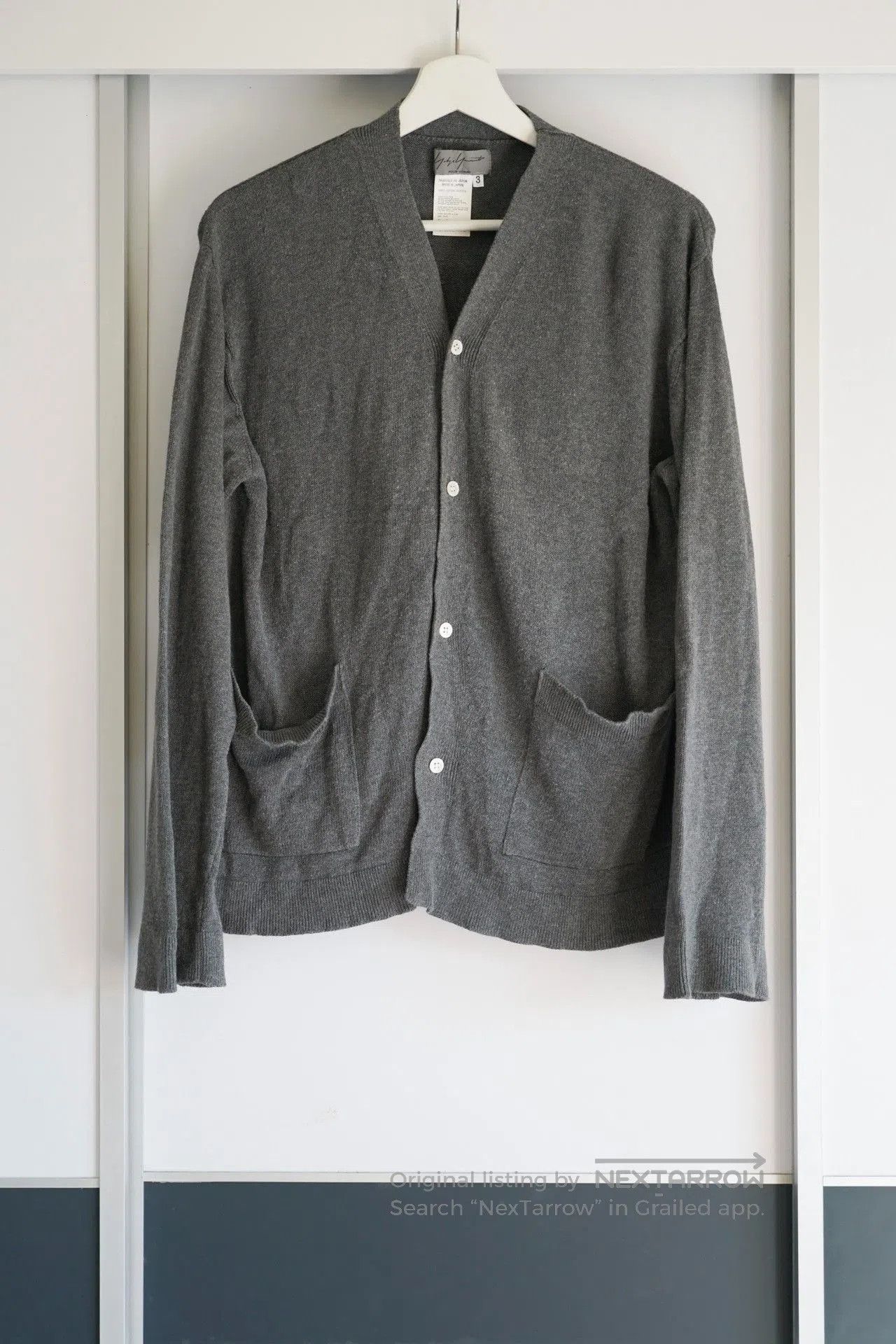 Yohji Yamamoto gray wool cardigan by Yohji Yamamoto. Size US M / EU 48-50 / 2 - 1 Thumbnail