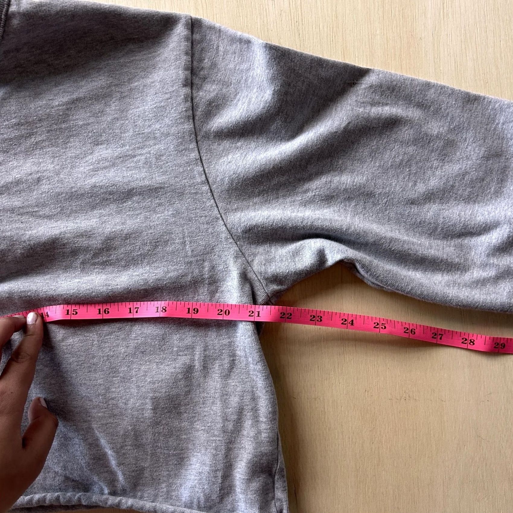 Vintage John Galt Shirt Womens Large Gray Cropped Henley Long Sleeve Jersey Tee Top Size L / US 10 / IT 46 - 5 Thumbnail