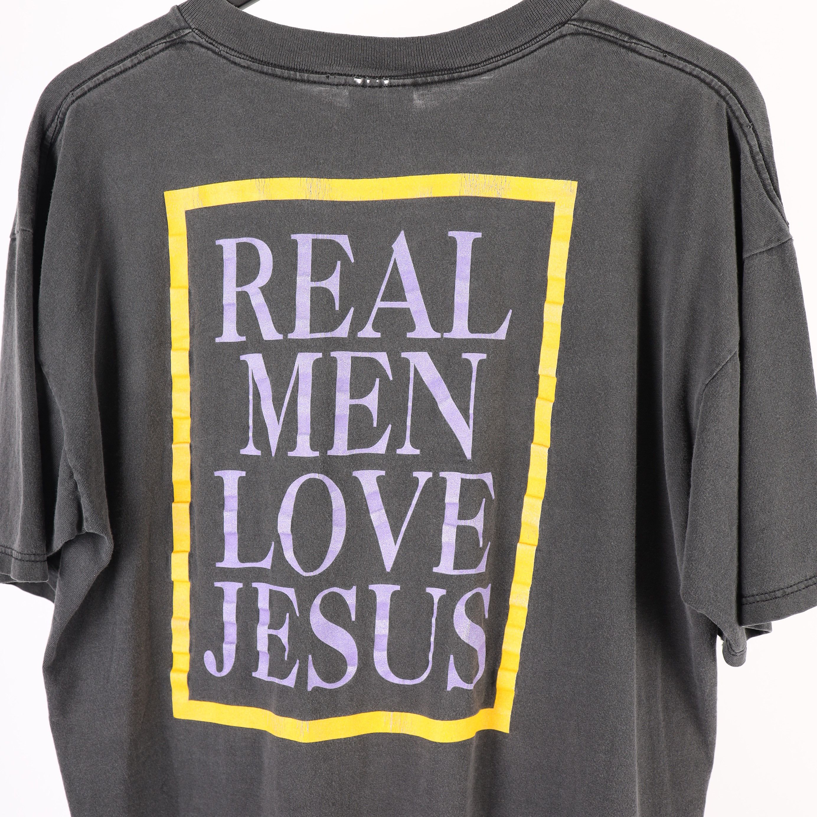 Vintage Promise Keeper Real Men Love Jesus Tee Size US XL / EU 56 / 4 - 9 Thumbnail