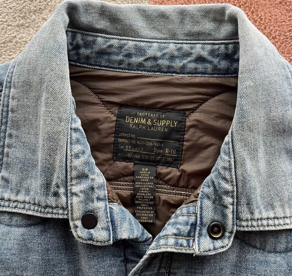 Denim & Supply Ralph Lauren Denim Supply Quilted Denim Shirt - Ralph Lauren K22 Size US S / EU 44-46 / 1 - 4 Thumbnail