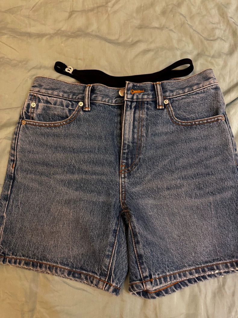 Alexander Wang Denim Shorts with Belt Detail- Size 26" / US 2 / IT 38 - 1 Thumbnail