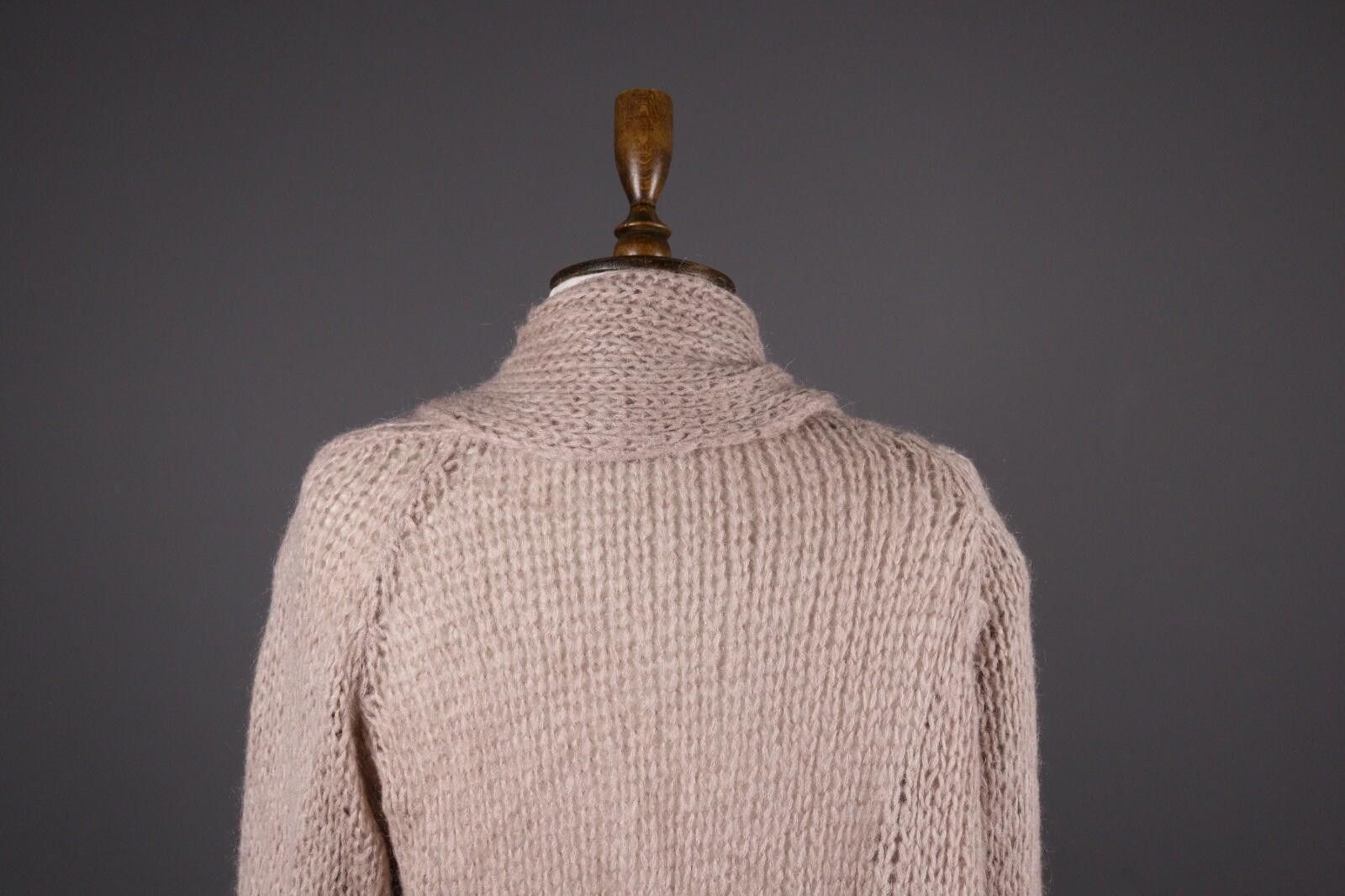 Designer Manila Grace Mohair Pink Draped Cardigan Sweater Size 1 Size M / US 6-8 / IT 42-44 - 6 Thumbnail