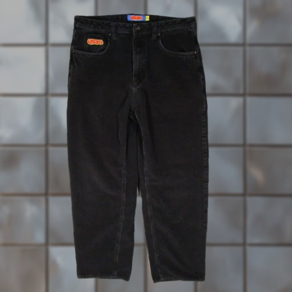Empyre Black Men's Relaxed Corduroy 5 Pocket Pants 30W x 28L Mens