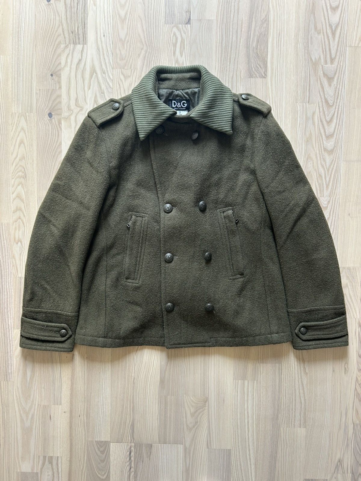 Dolce & Gabbana Dolce & Gabbana AW2006 Wool Sailor Peacoat Military Jacket Size US M / EU 48-50 / 2 - 1 Thumbnail