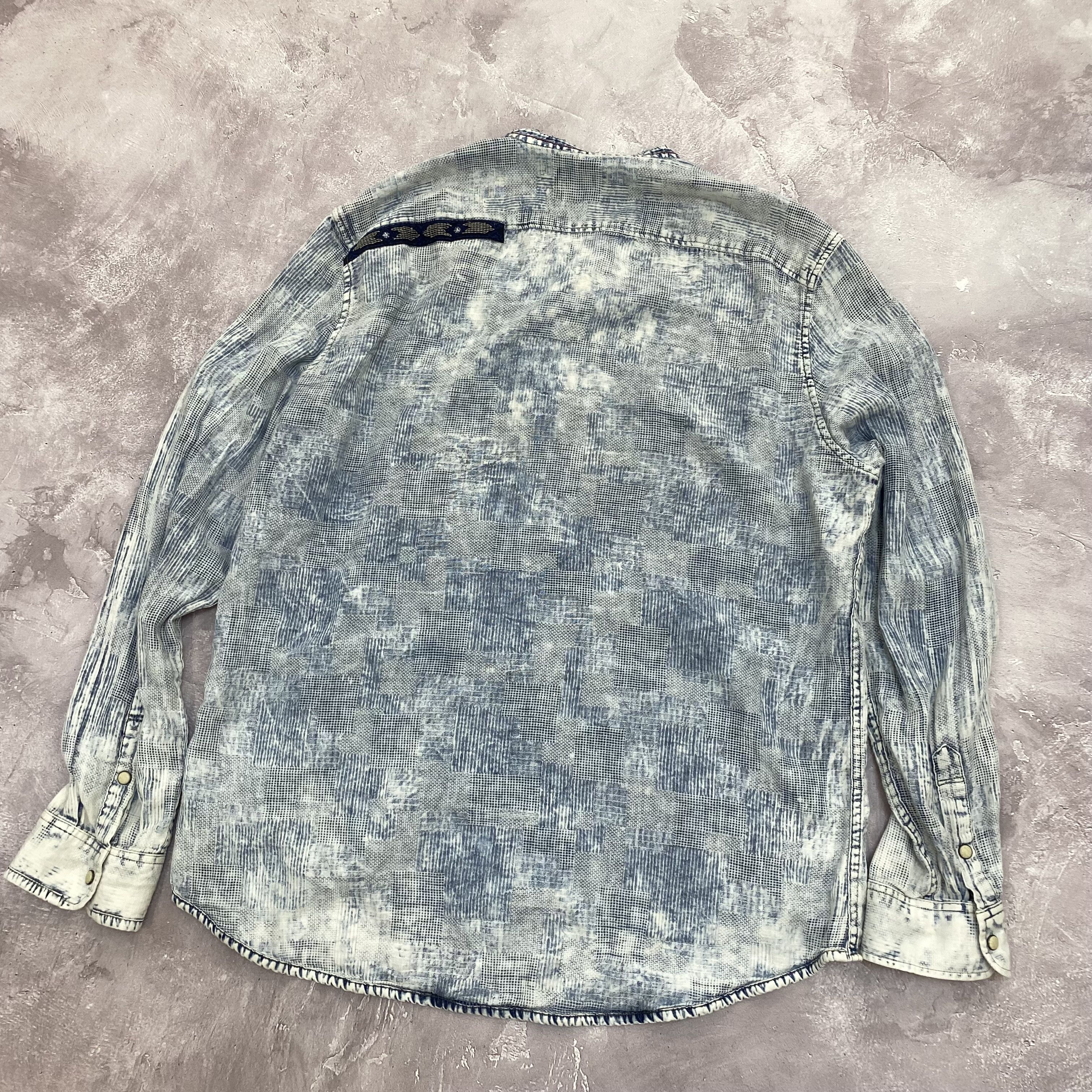 Desigual × Japanese Brand × Vintage Y2K Vintage Desigual Punk Style Longsleeve Shirt Size US M / EU 48-50 / 2 - 7 Thumbnail