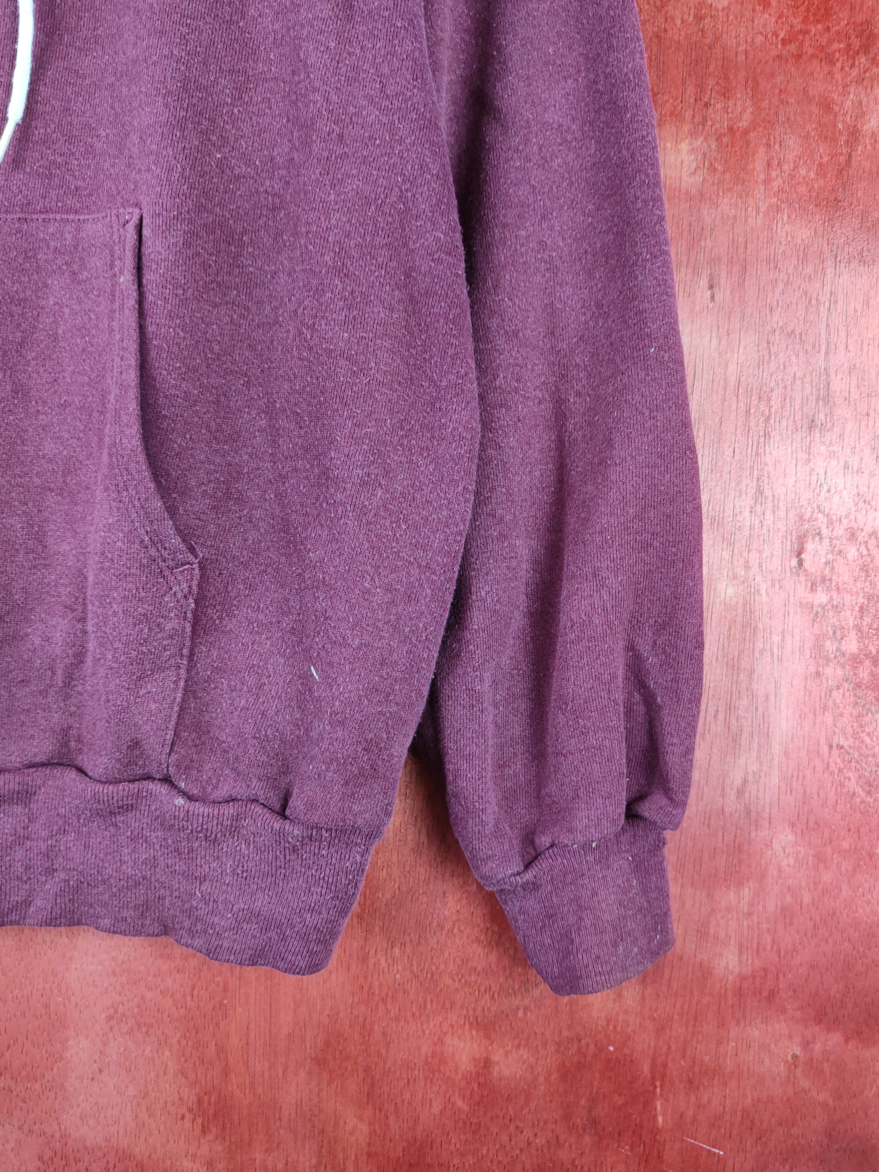 Hanes Hanes made in usa vintage Dark Purple Hoodie Sweaters #S2399 Size US L / EU 52-54 / 3 - 6 Thumbnail
