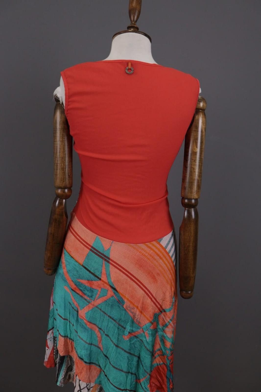 Designer Save The Queen Multicolor Aztec Bodycon Midi Dress Size M Size M / US 6-8 / IT 42-44 - 10 Thumbnail