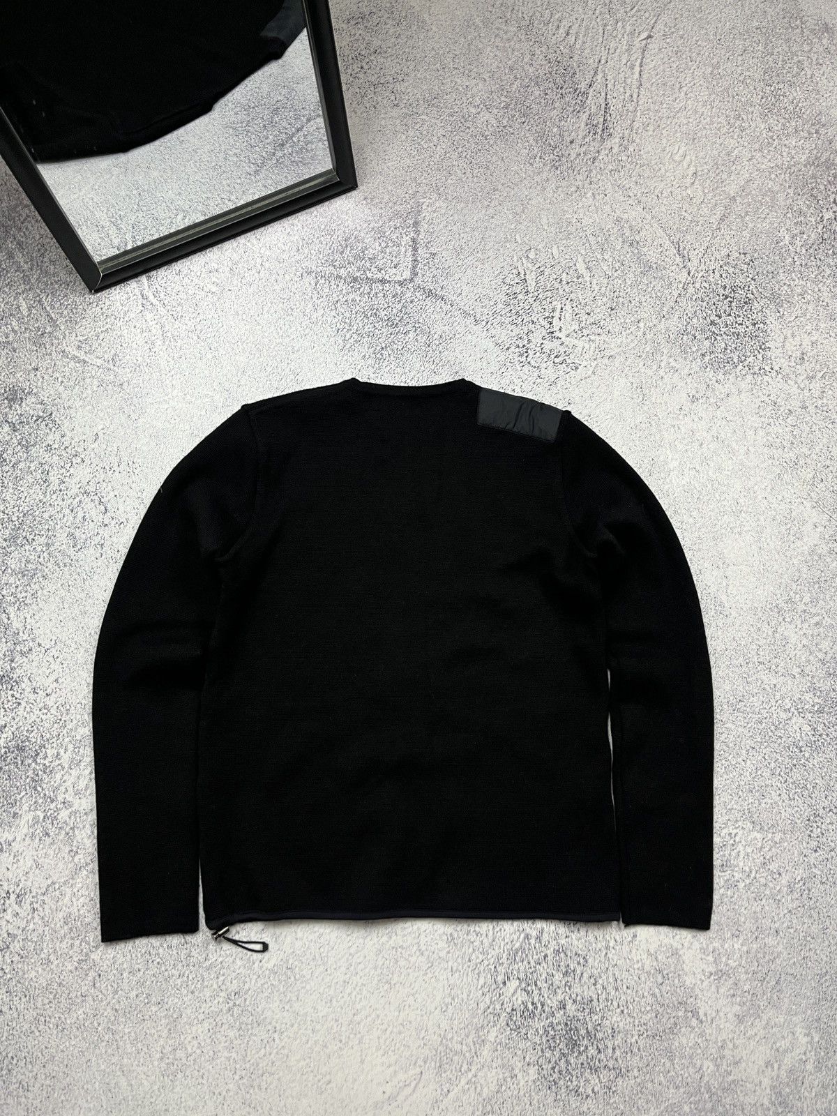 Prada Vintage Archive Prada Nylon Detail Wool Red Tab Knit Sweater Size US M / EU 48-50 / 2 - 10 Thumbnail