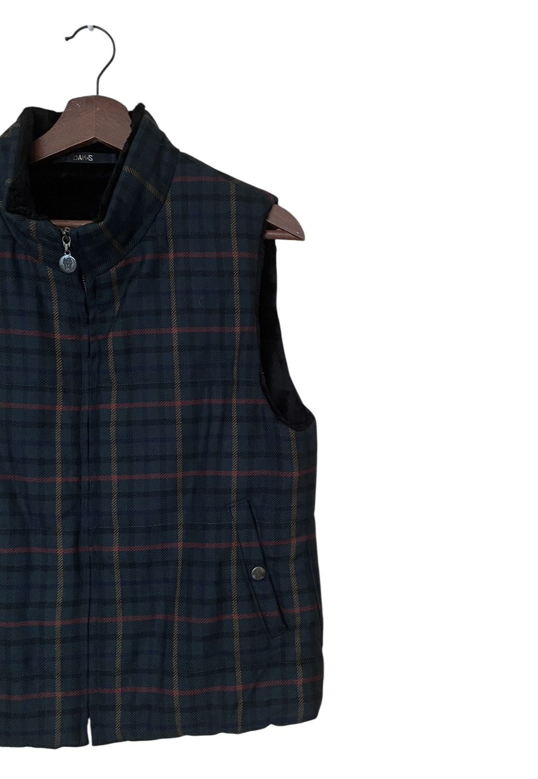 DAKS × Vintage Vintage Brand Daks London Fur Checkered Vest 1990s Size US M / EU 48-50 / 2 - 6 Thumbnail