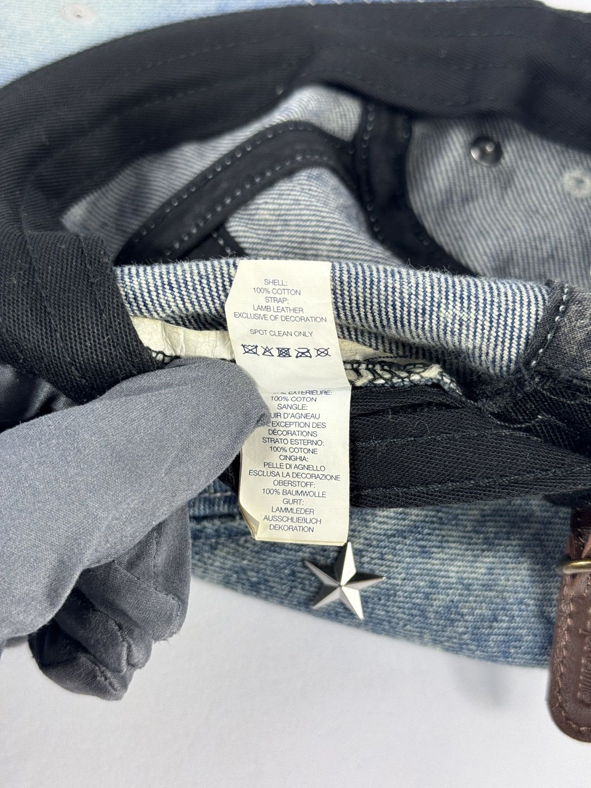 Supreme STAR STUDDED DENIM CAMP CAP Size ONE SIZE - 8 Thumbnail