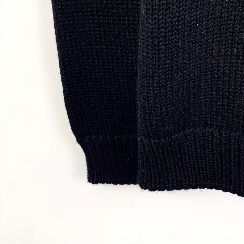 Fendi Fendi Black Logo Knit Long Sleeve Sweater Size US L / EU 52-54 / 3 - 5 Thumbnail