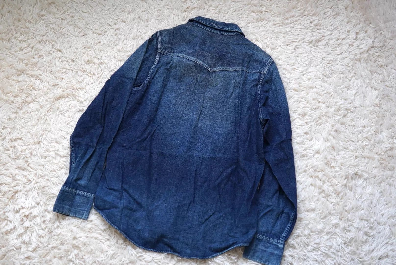 Visvim visvim SOCIAL SCULPTURE SHIRT DMGD Washed Denim Sz2 Size US M / EU 48-50 / 2 - 2 Thumbnail