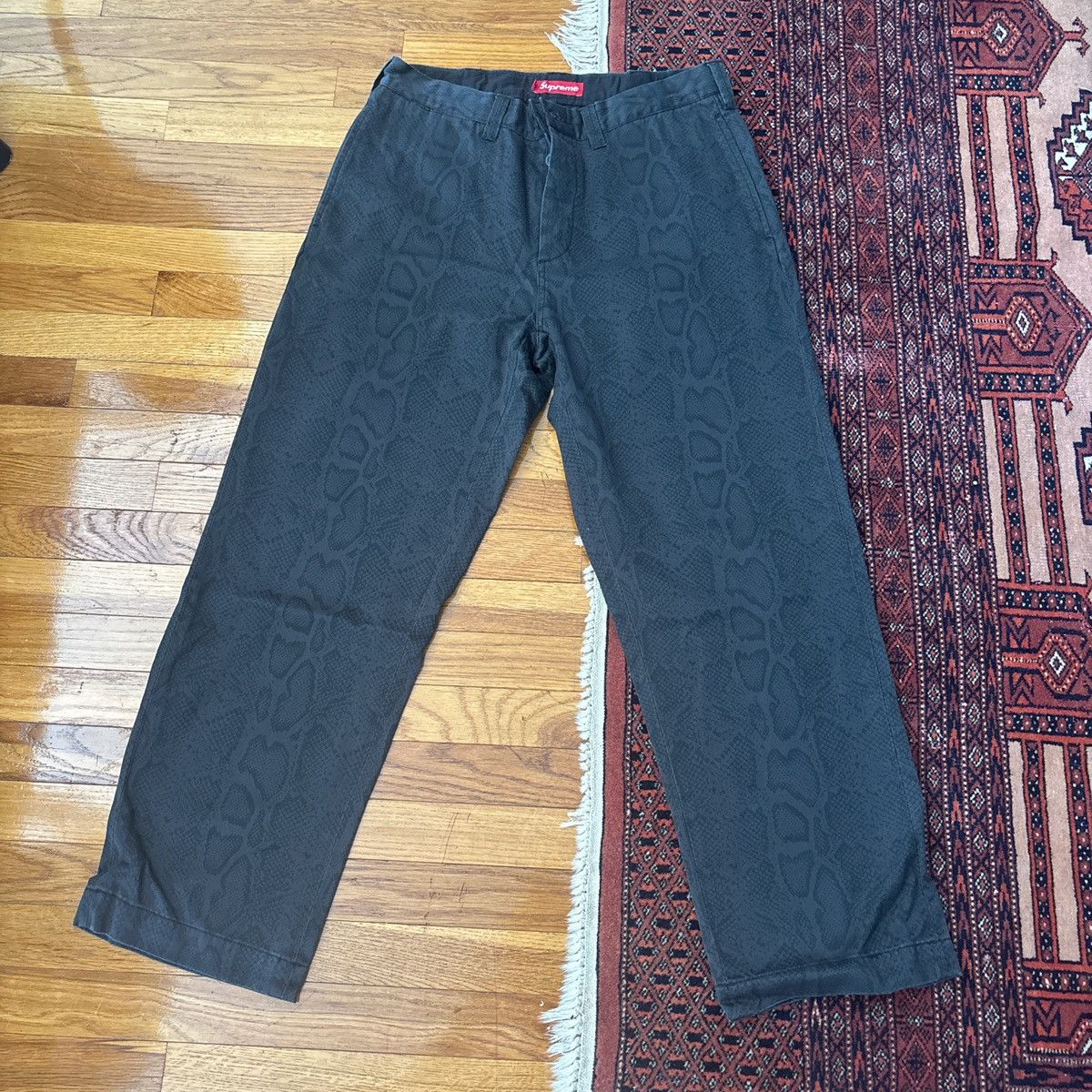 Supreme Snake Print Chino Pant | Grailed