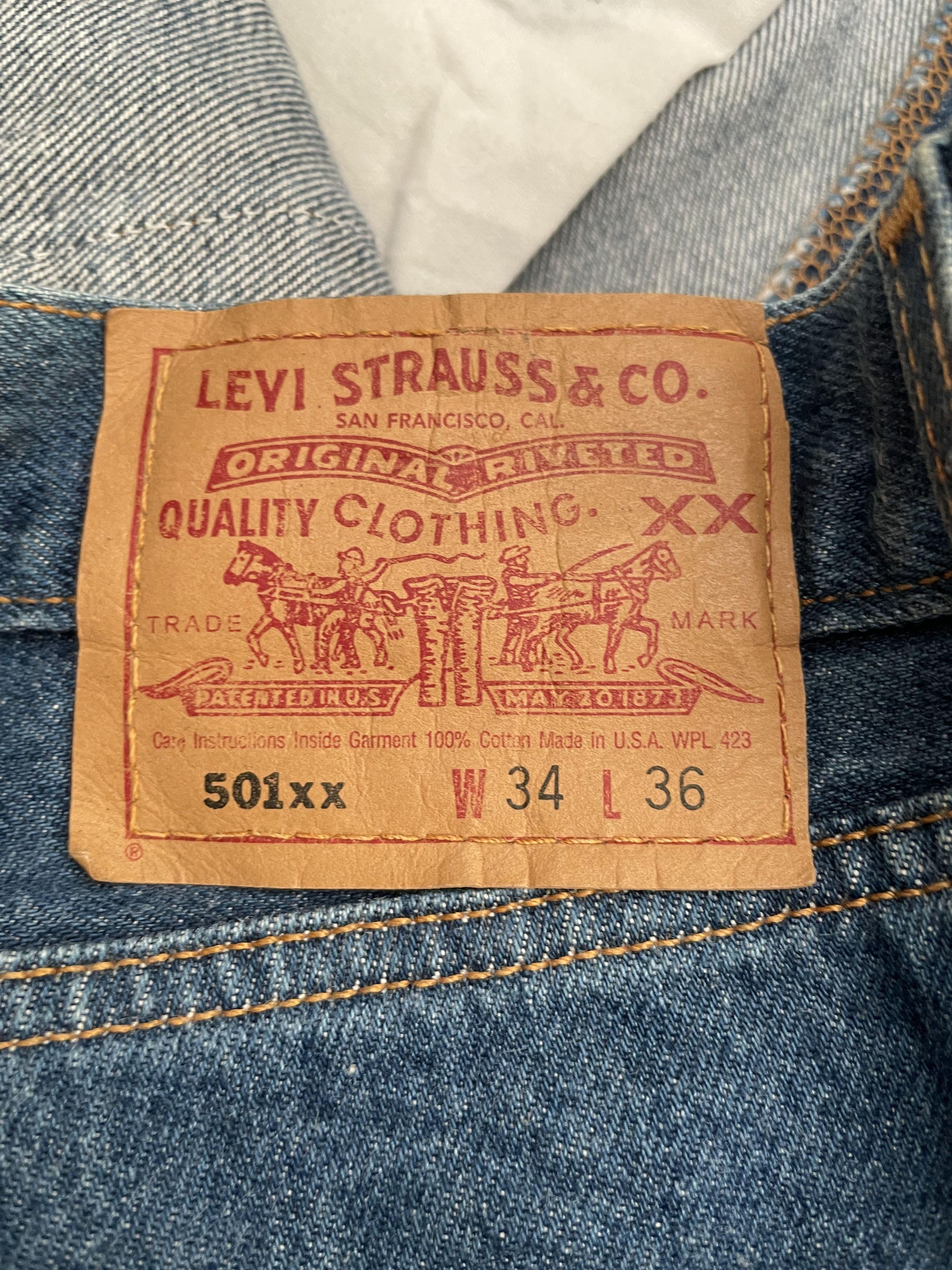 Levi's Vintage 1999 Levis 501XX e USA Size US 32 / EU 48 - 8 Thumbnail