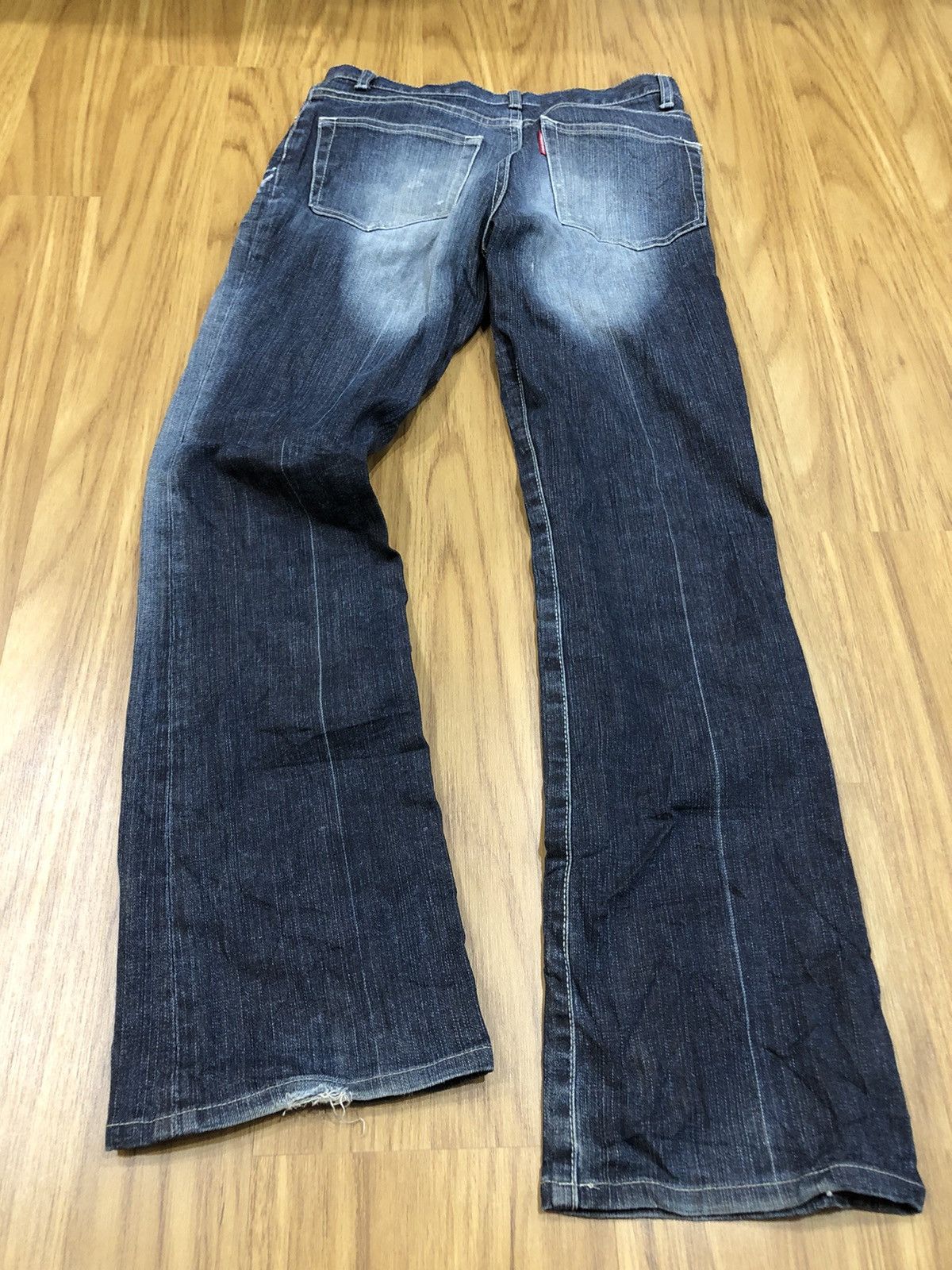 Tornado Mart Tornado Mart Flare Paint Splatter Faded Pocket Denim Size US 28 / EU 44 - 9 Thumbnail