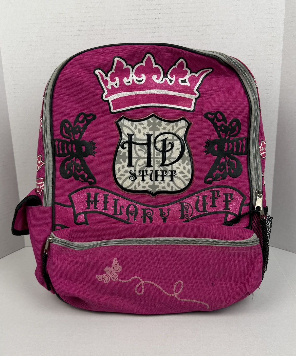 Other Y2K Vintage Hilary Duff HD Stuff Pink Backpack Bee Crown Size ONE SIZE - 1 Thumbnail