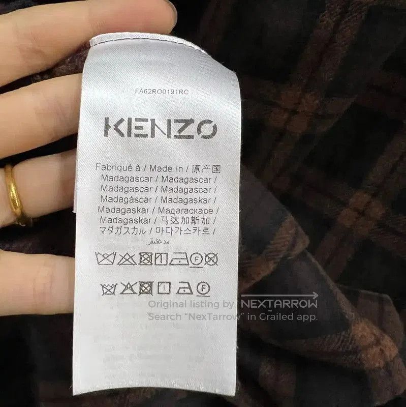 Kenzo KENZO Multicolor Check Long Coat for Women . Size XXS / US 00 / IT 34 - 3 Thumbnail
