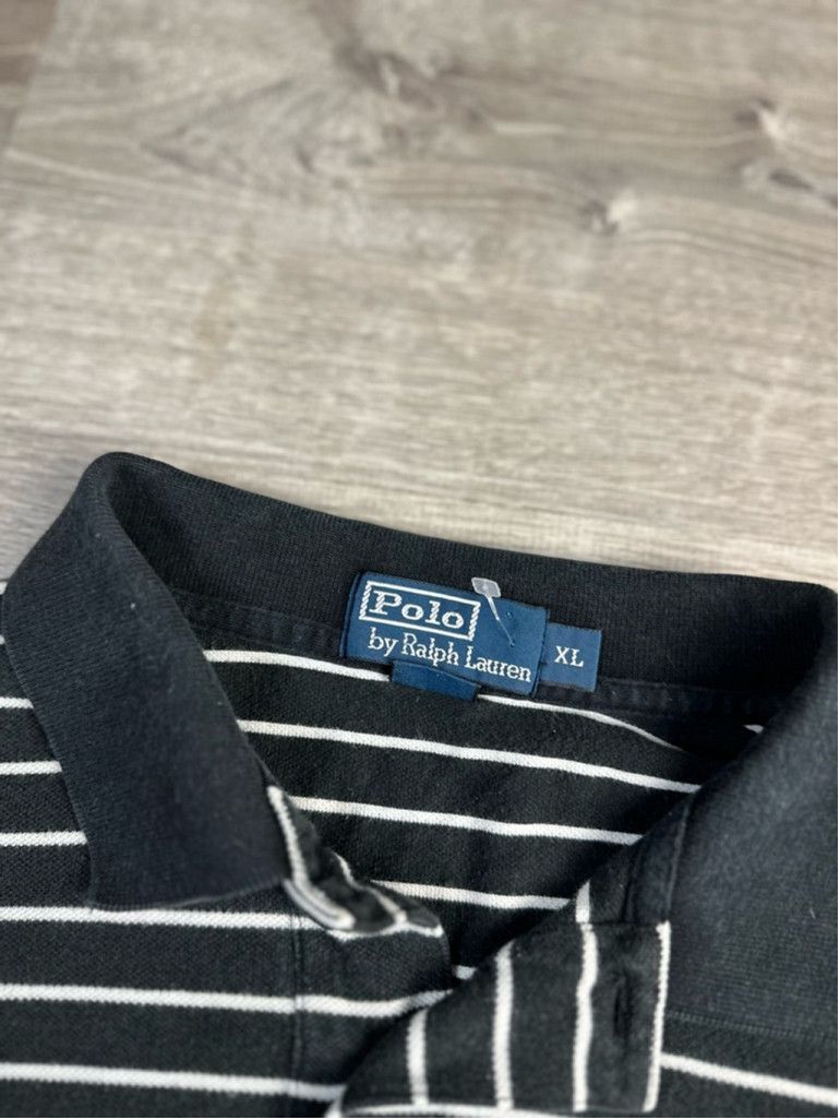 Polo Ralph Lauren Men's Y2K Ralph Lauren Polo Shirt XL Black Striped Size US XL / EU 56 / 4 - 4 Thumbnail
