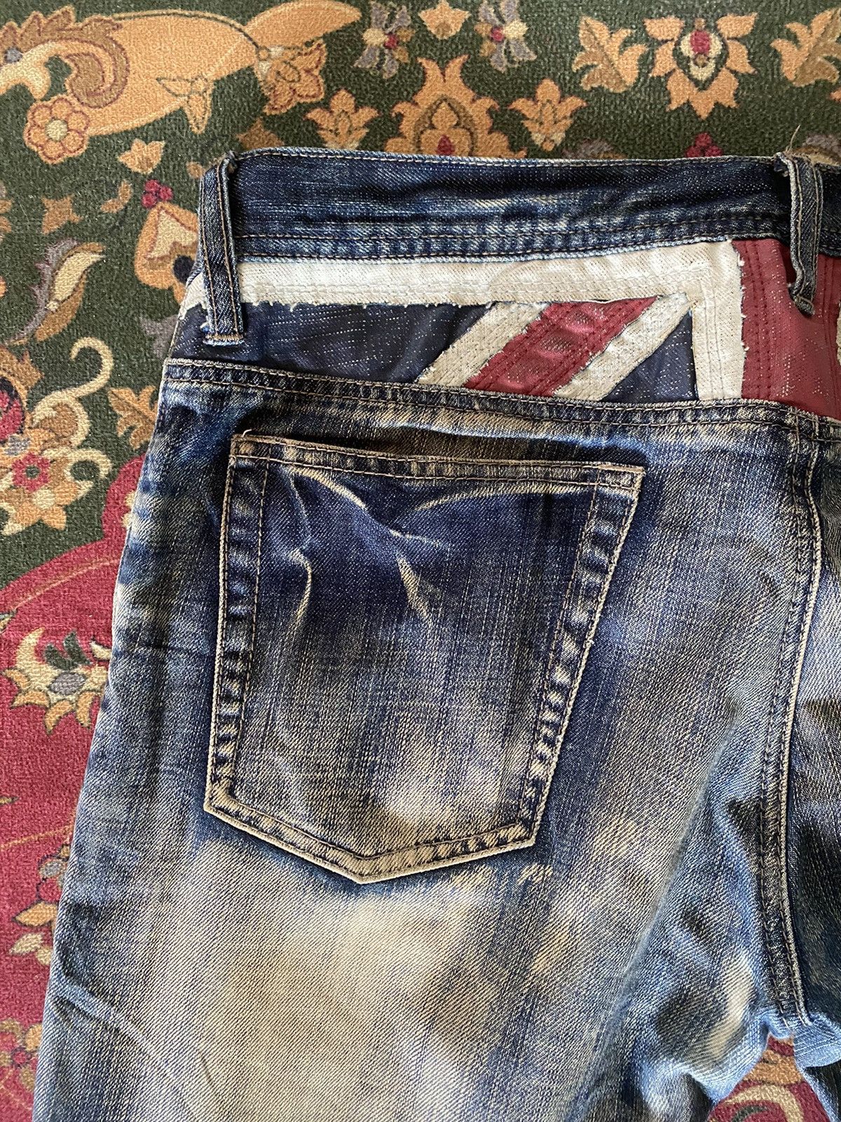 Japanese Brand 🔥RARE🔥Vintage EDGE RUPERT Slimfit Distressed Denim Size US 34 / EU 50 - 6 Thumbnail