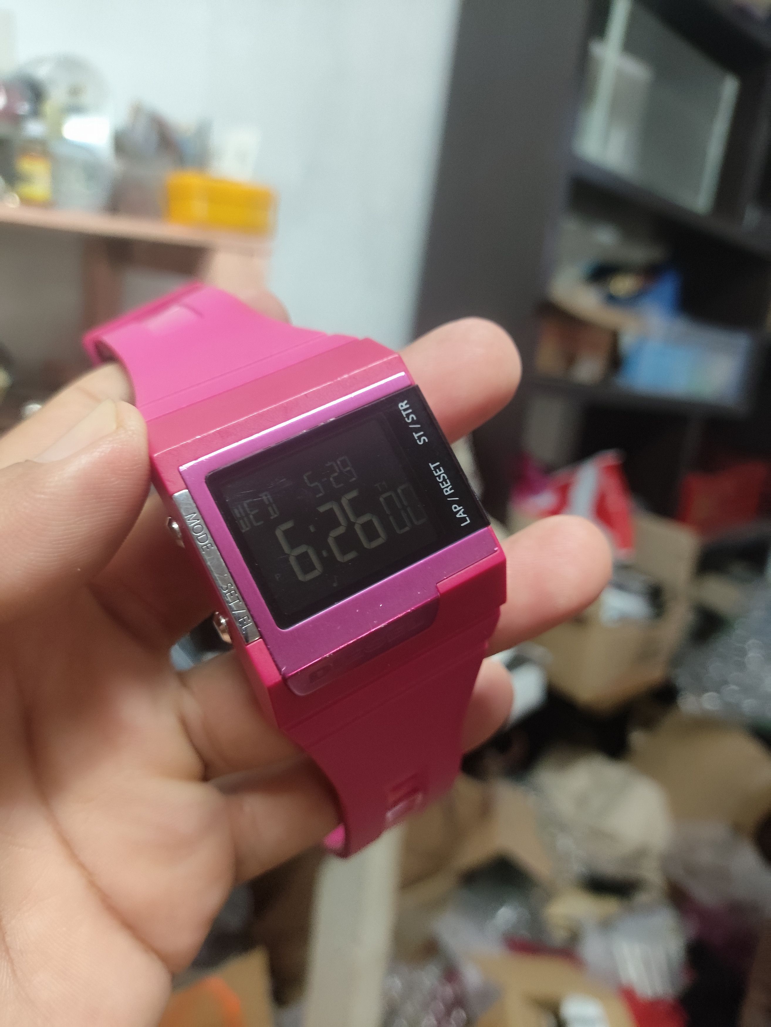 Diesel Vintage 💥 Diesel Digital Watch Red Metallic Monster Size ONE SIZE - 6 Thumbnail