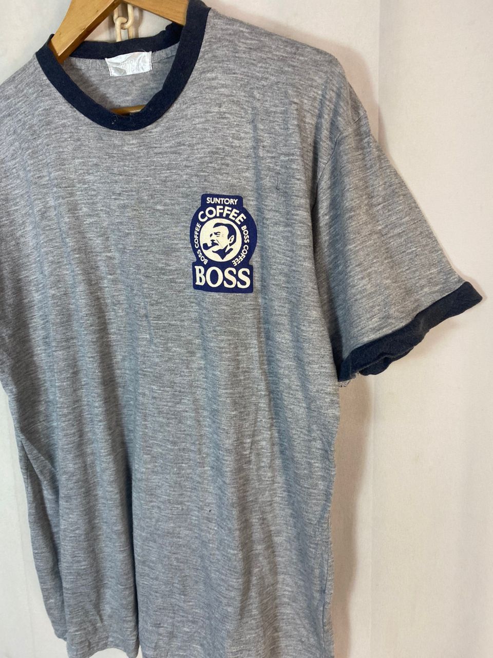 Japanese Brand Suntory coffee boss small logo ringer tshirt Size US L / EU 52-54 / 3 - 3 Thumbnail