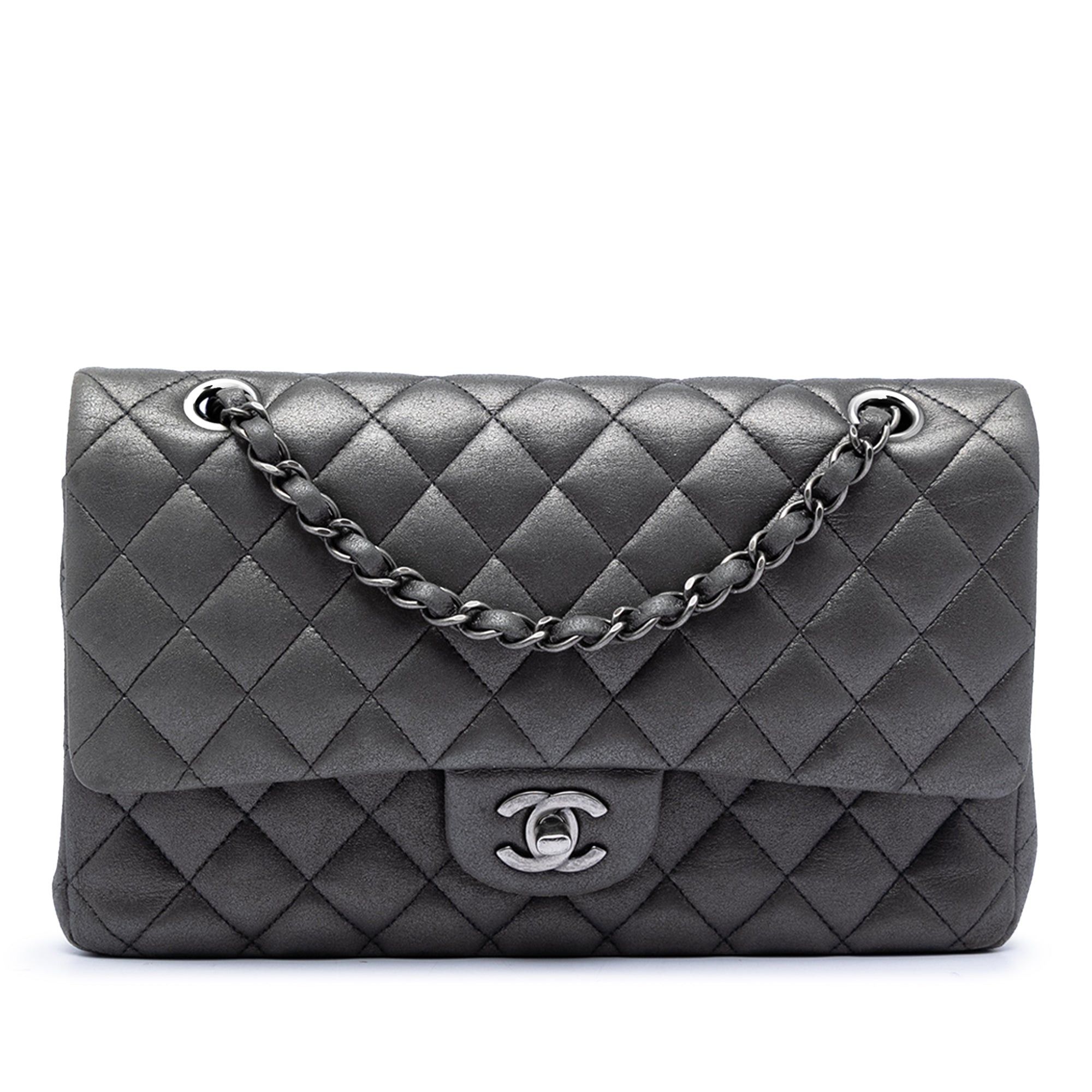 Chanel Medium Classic Iridescent Lambskin Double Flap Size ONE SIZE - 1 Thumbnail