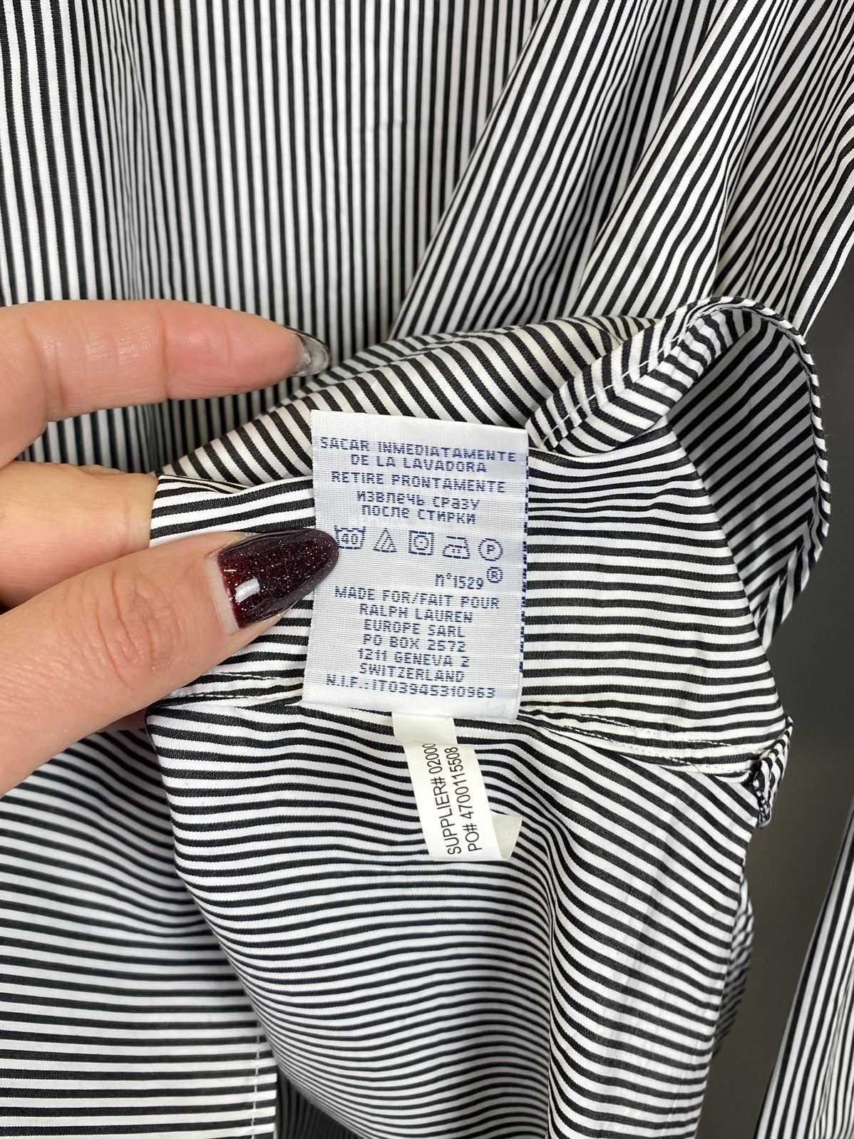 Polo Ralph Lauren Polo Ralph Lauren Striped Dress Formal Shirt Size 17 Size US XXL / EU 58 / 5 - 7 Thumbnail