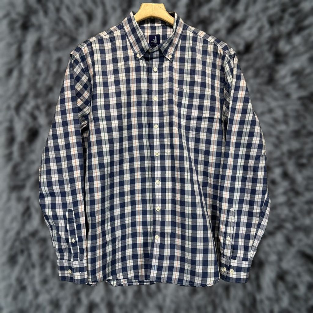 johnnie-O Johnnie-O Shirt Mens L Multicolor Plaid Long Sleeve Button-Down Casual Golf Cotton Blend Preppy Mens Size US L / EU 52-54 / 3 - 1 Thumbnail