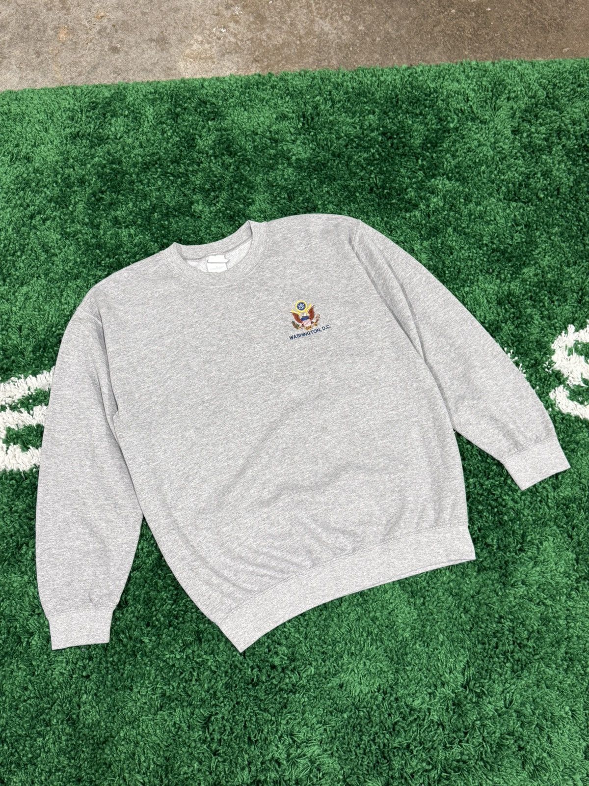 Vintage RARE Vintage Gildan Washington DC Embroidered Crest Logo Size US M / EU 48-50 / 2 - 2 Thumbnail