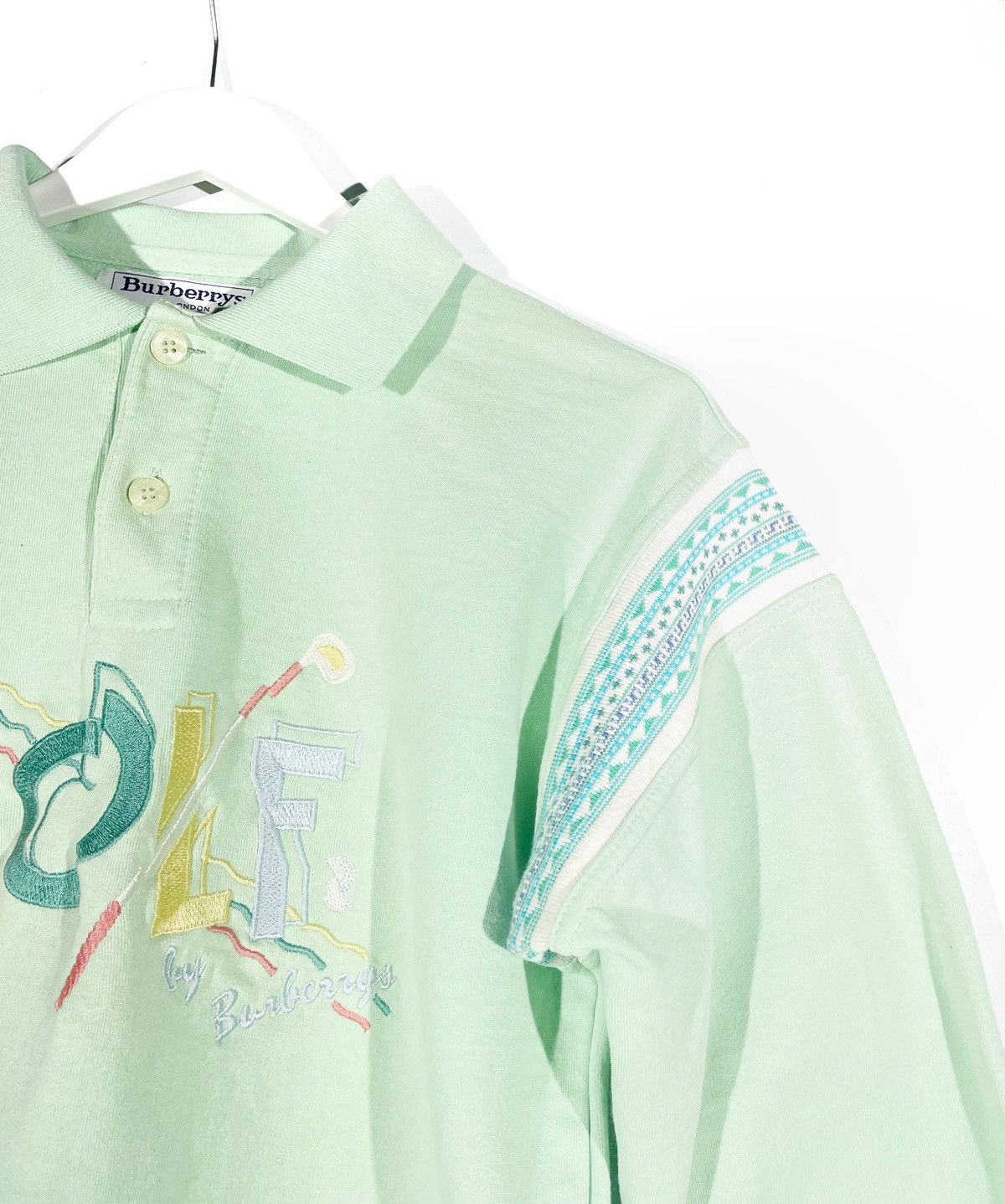 Burberry × Vintage Burberrys “GOLF” Vintage Collared Long Sleeve Women Size S Size S / US 4 / IT 40 - 4 Thumbnail