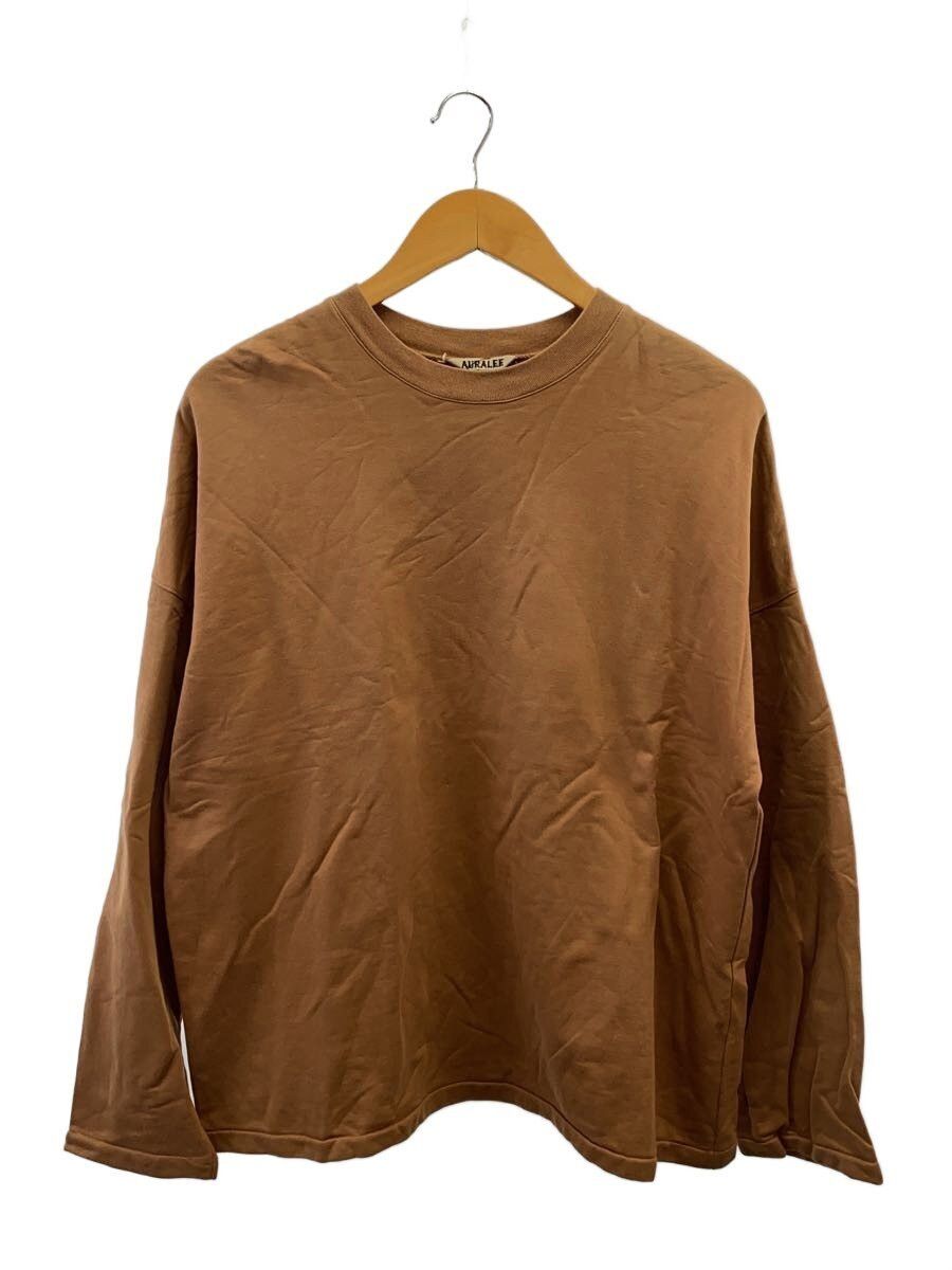 Auralee Brown Cotton Long-sleeved T-shirt Size US XL / EU 56 / 4 - 1 Thumbnail
