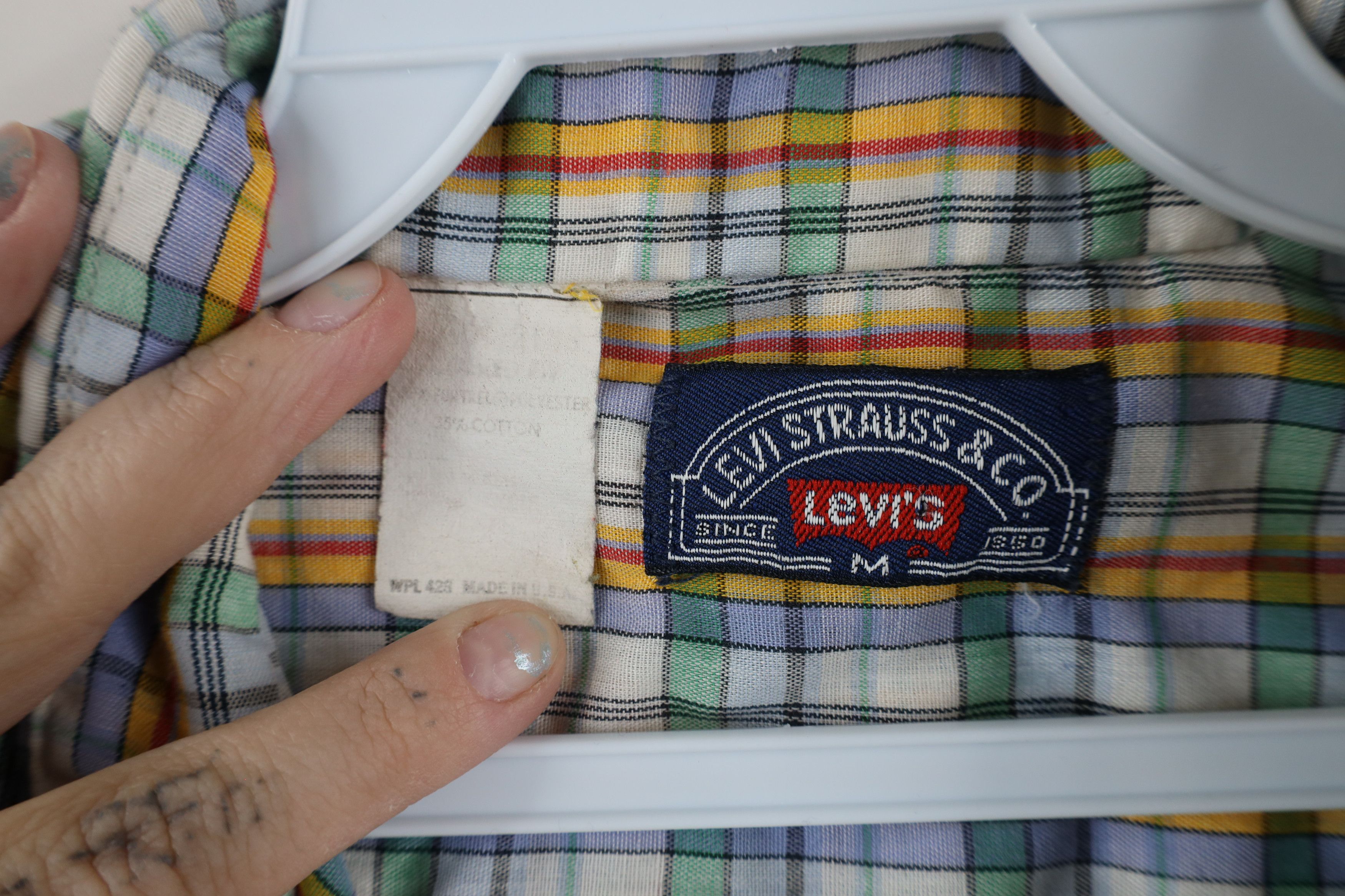 Levi's × Vintage Vintage 70s Levis Short Sleeve Western Button Shirt USA Size US M / EU 48-50 / 2 - 6 Thumbnail