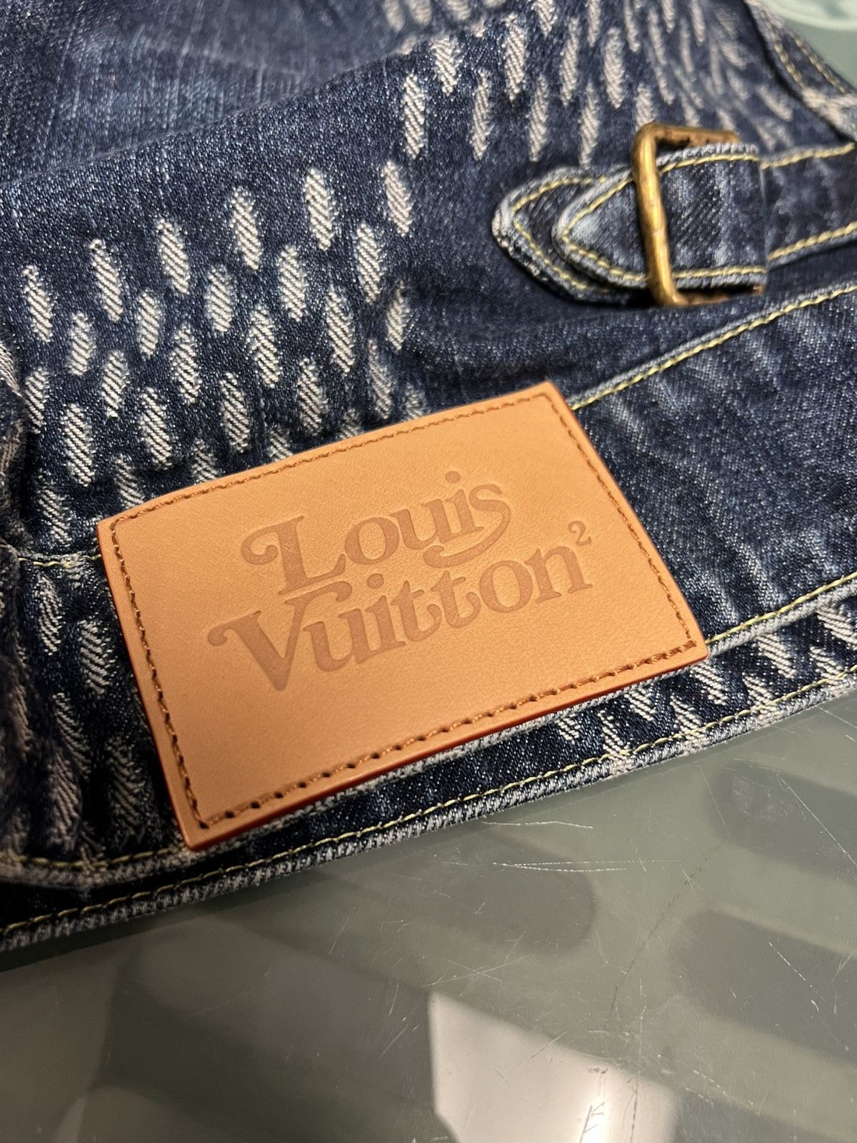 Louis Vuitton Louis Vuitton Nigo Giant Damier Waves Monogram Denim Jacket Size US M / EU 48-50 / 2 - 5 Thumbnail