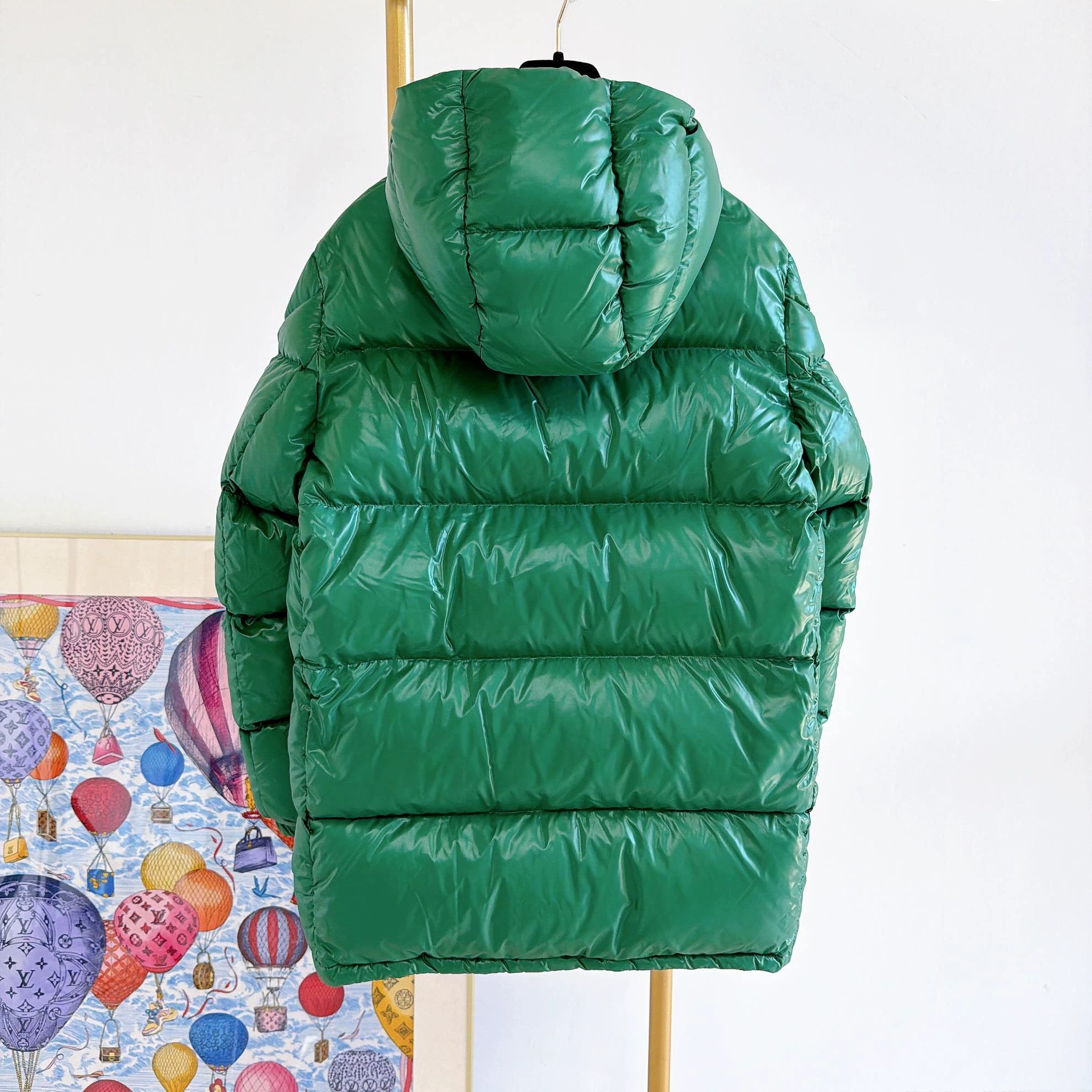 Moncler Moncler green hooded puffer 14A new with tags 0076 Size XL / US 12-14 / IT 48-50 - 2 Thumbnail