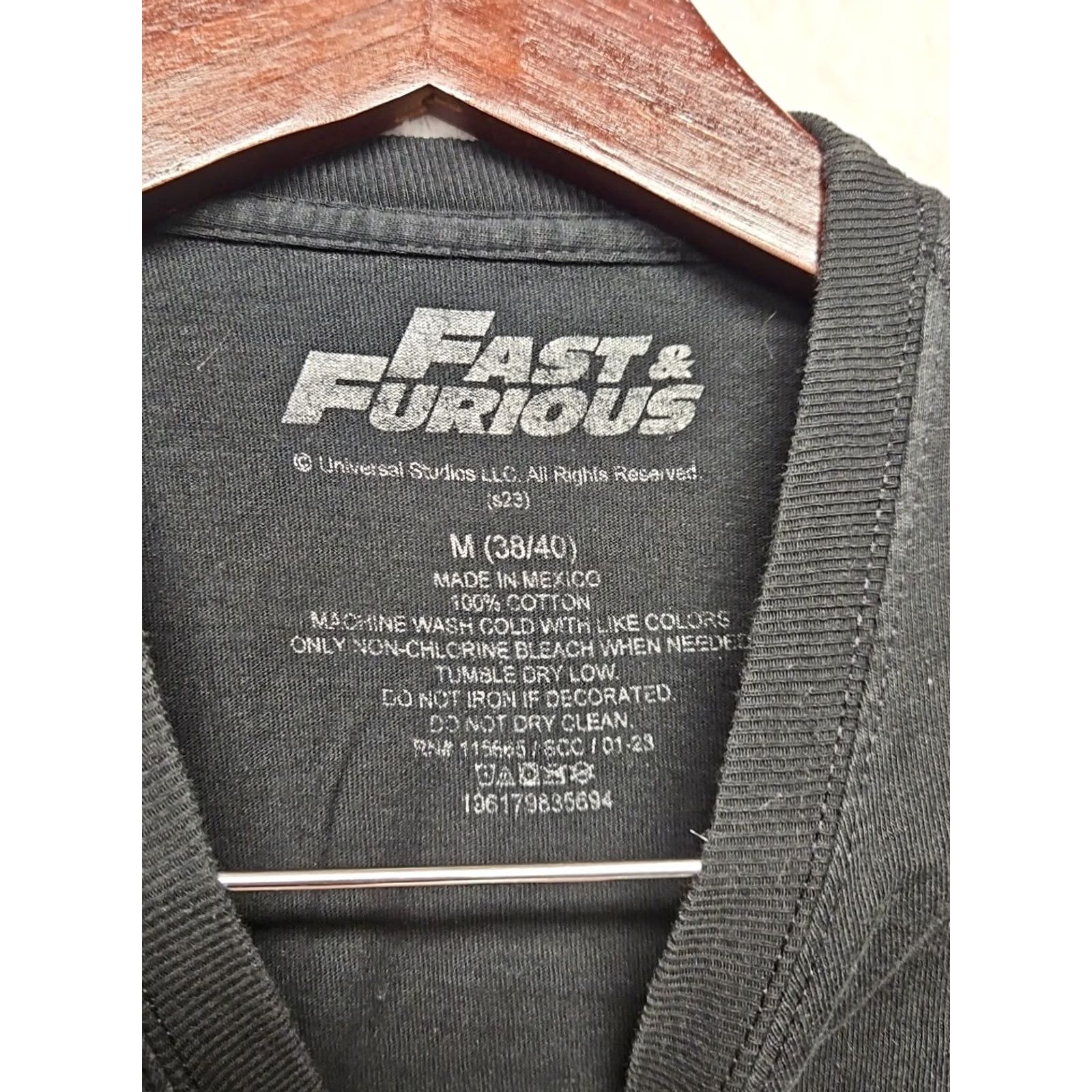 Vintage Fast & Furious Graphic T-Shirt Men’s M Black Cars Movie Tee Universal Studios Hollywood Size US M / EU 48-50 / 2 - 4 Thumbnail