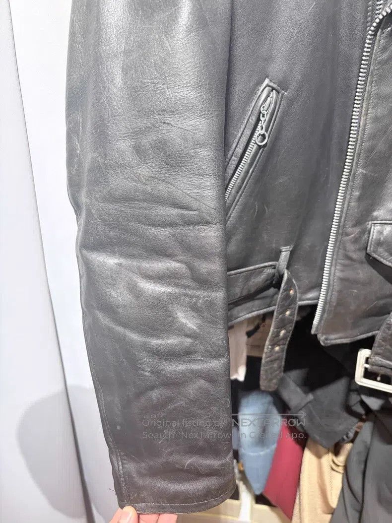 Schott Schott Castrated cowhide cable-stayed motorcycle leather j Size US XXS / EU 40 - 5 Thumbnail