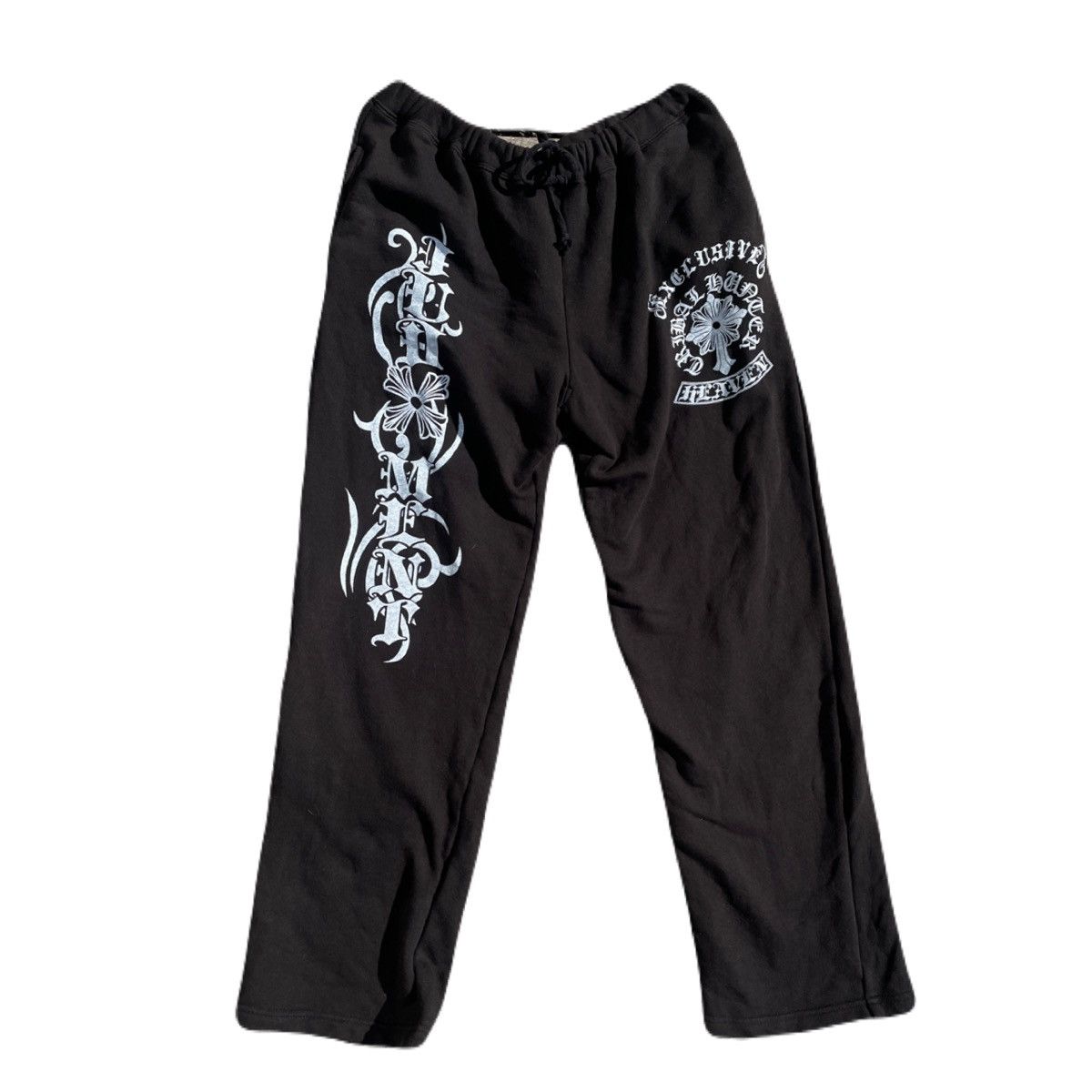 If Six Was Nine 2000s Japanese archive Vkei Gyaruo Cross Poem Sweat Pants Size US 30 / EU 46 - 2 Thumbnail