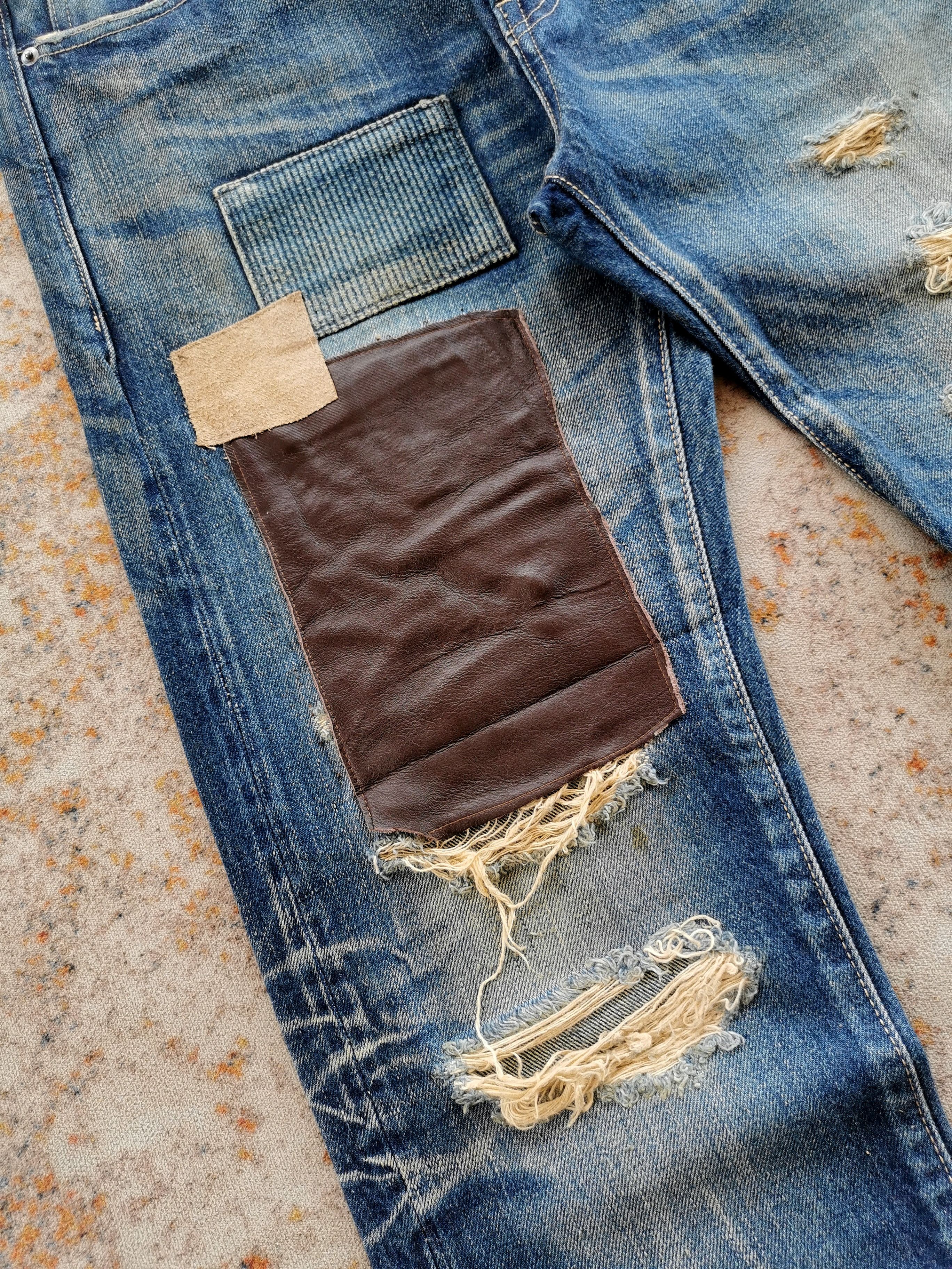 Comme des Garcons Glamp Selvedge Patchwork Jeans STYLE comme des garcons 32x31 Size US 32 / EU 48 - 6 Thumbnail