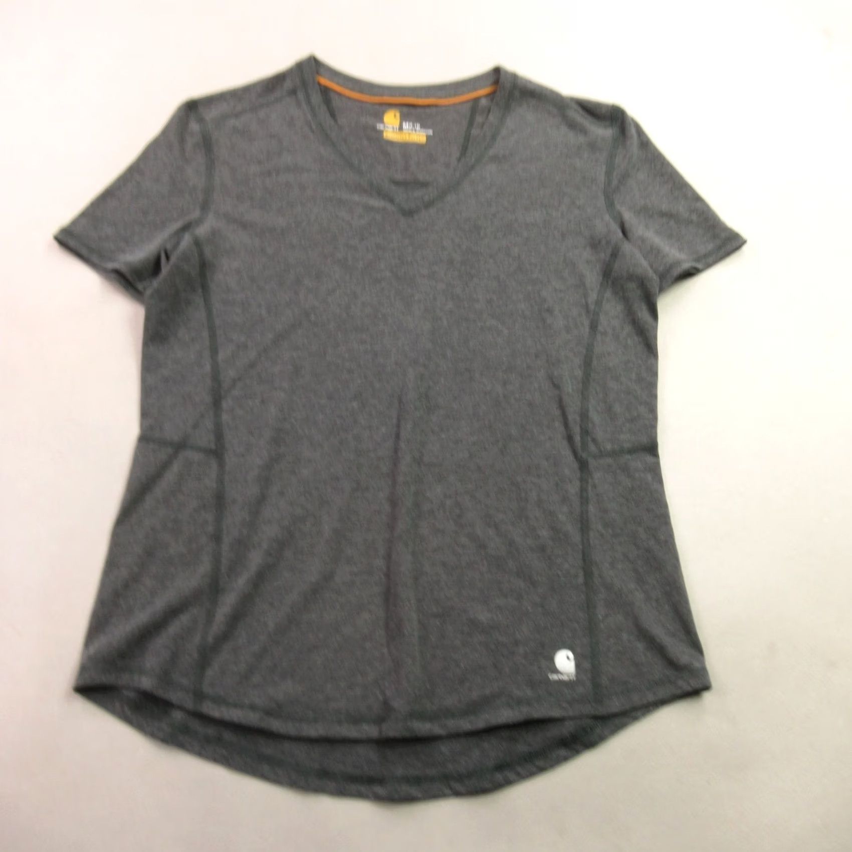 Carhartt Carhartt Womens Medium Shirt Short Sleeve V Neck Pullover Gray Lightweight Size M / US 6-8 / IT 42-44 - 2 Thumbnail