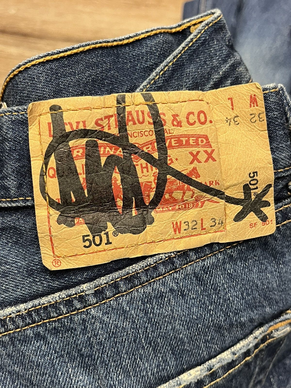 Levi's × Levi's Made & Crafted × Levi's Vintage Clothing Levis 501 Limited Edition Size US 34 / EU 50 - 5 Thumbnail