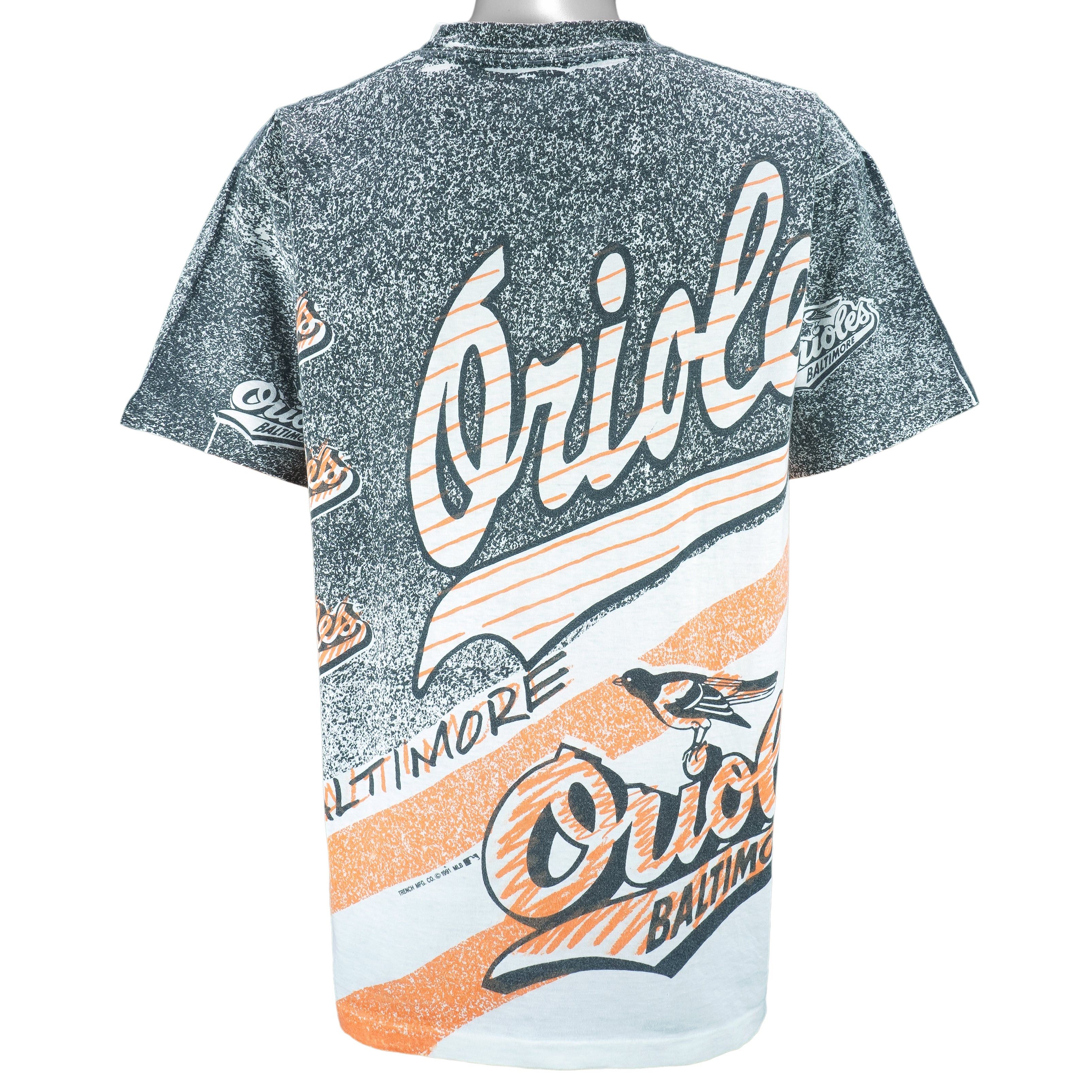 MLB (Ritz) - Baltimore Orioles All Over Print T-Shirt 1991 Size US L / EU 52-54 / 3 - 2 Thumbnail