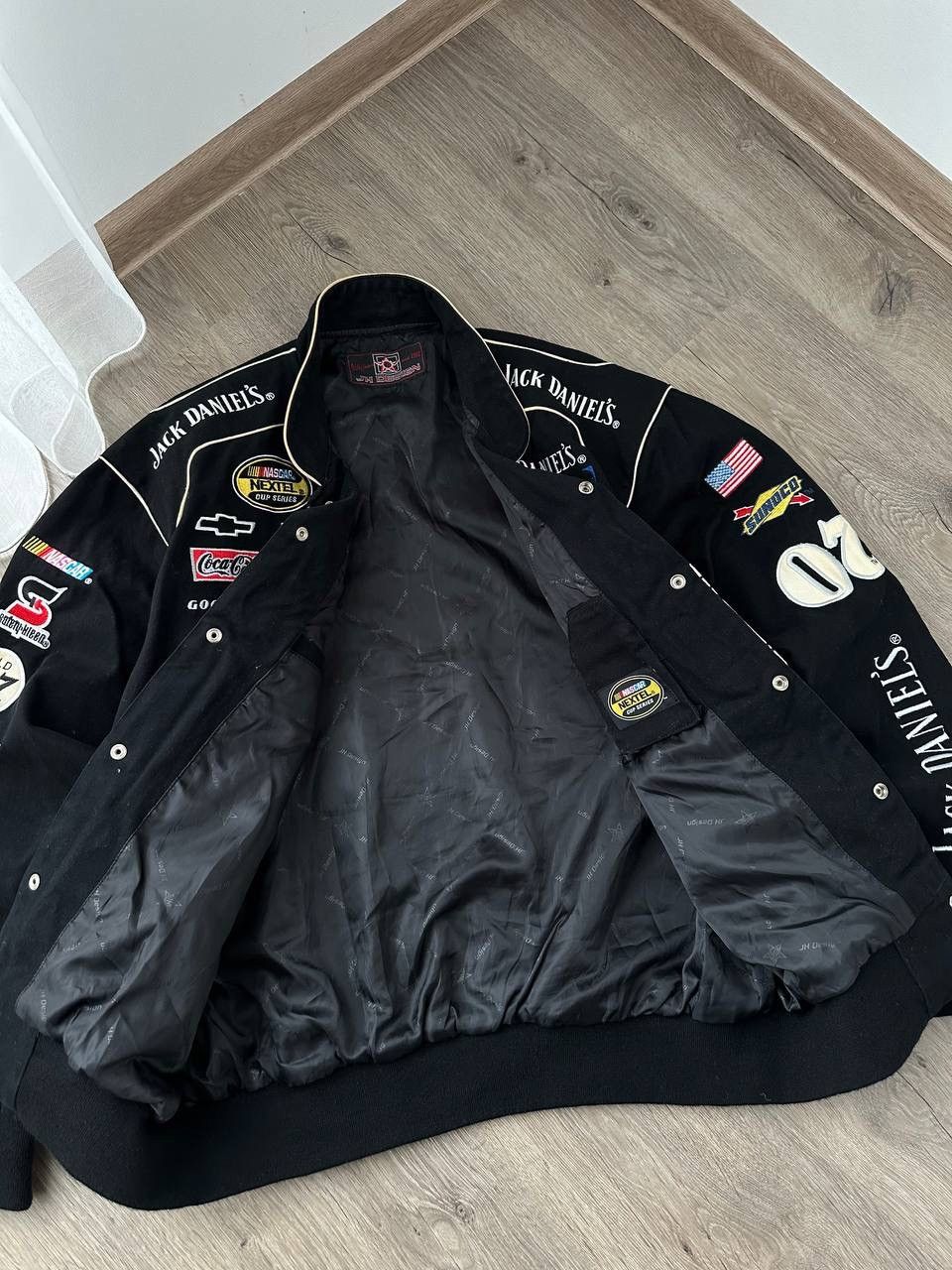 NASCAR × Vintage Vintage Jack Daniel’s NASCAR Racing Denim Black Jacket Size US M / EU 48-50 / 2 - 7 Thumbnail