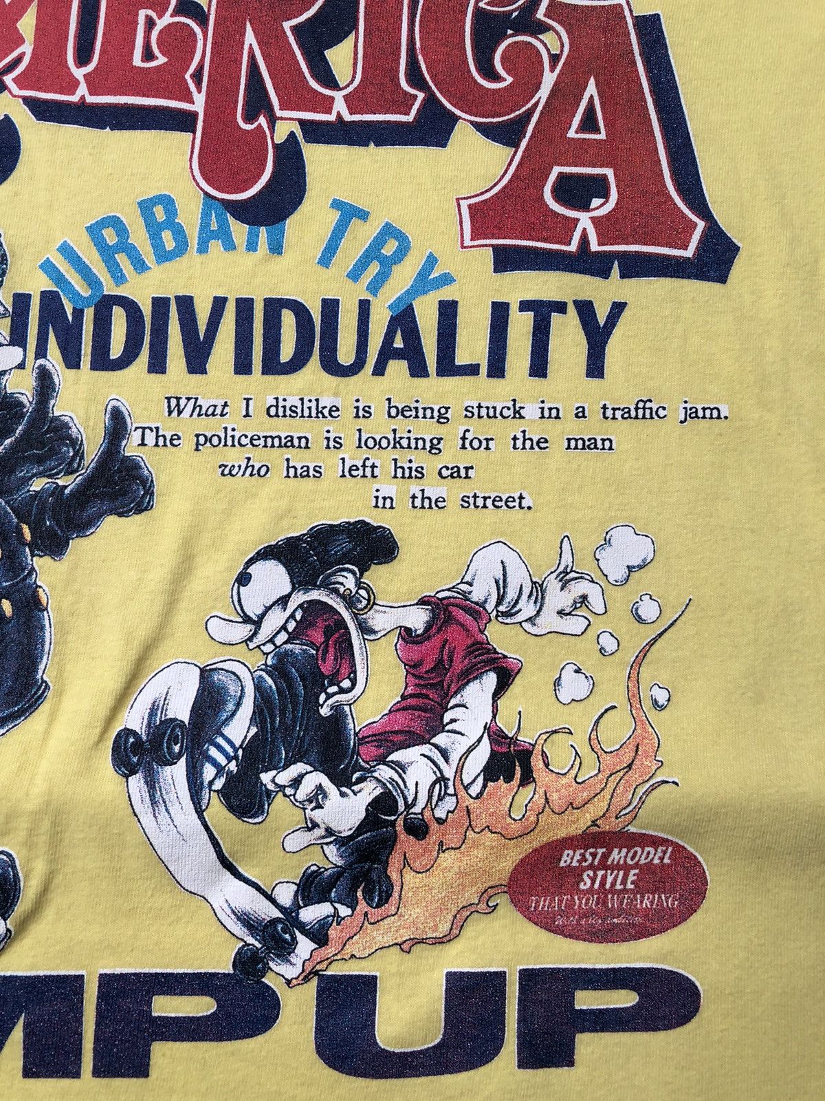 Vintage Vintage Skate Tshirt Tee By Hanes Taq 90s Size US M / EU 48-50 / 2 - 6 Thumbnail