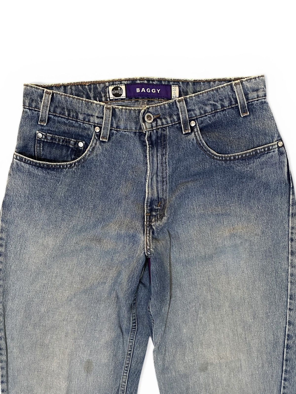 Levi's Vintage 90’s Distressed Baggy Levis Silvertab Blue Jeans Size US 32 / EU 48 - 3 Thumbnail