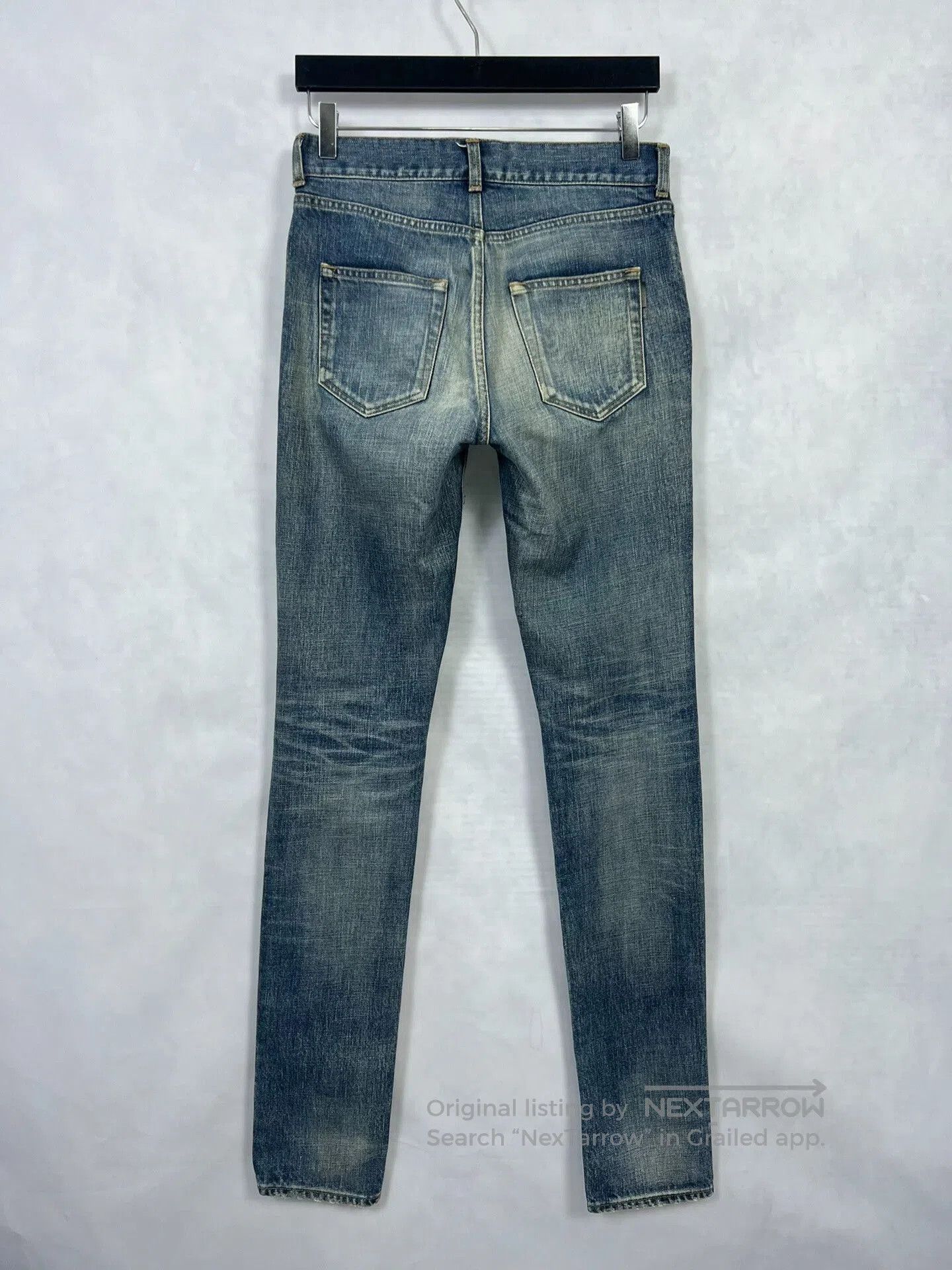 Saint Laurent Paris Saint Laurent Distressed Denim Pants for Men. Size US 27 - 2 Thumbnail
