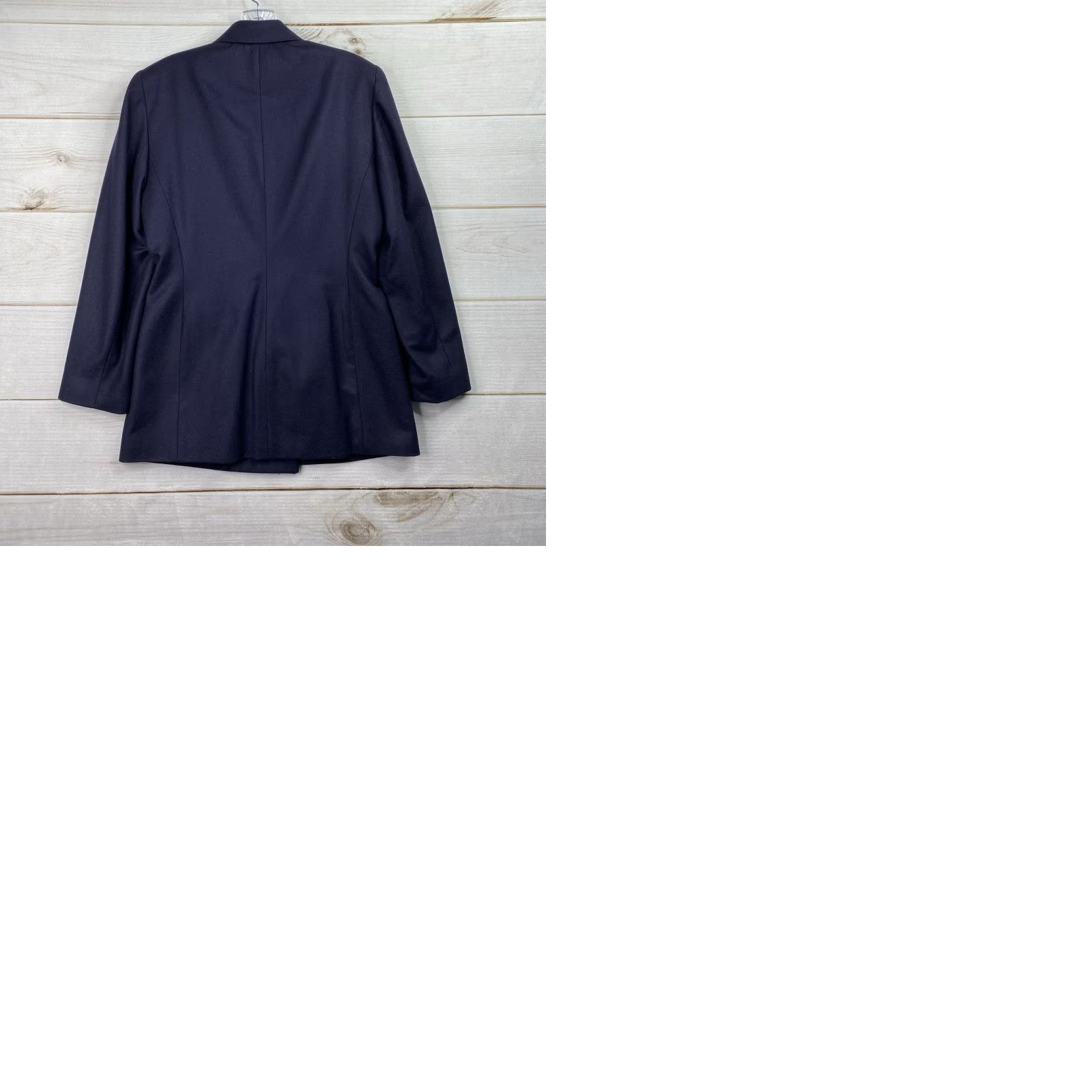 Vintage VINTAGE Stephanie Andrews Blazer Shirt Navy Blue Wool Lined Short Jacket Women’s 8 Preppy Nautical Classic 90s Mens Womens Size M / US 6-8 / IT 42-44 - 9 Thumbnail
