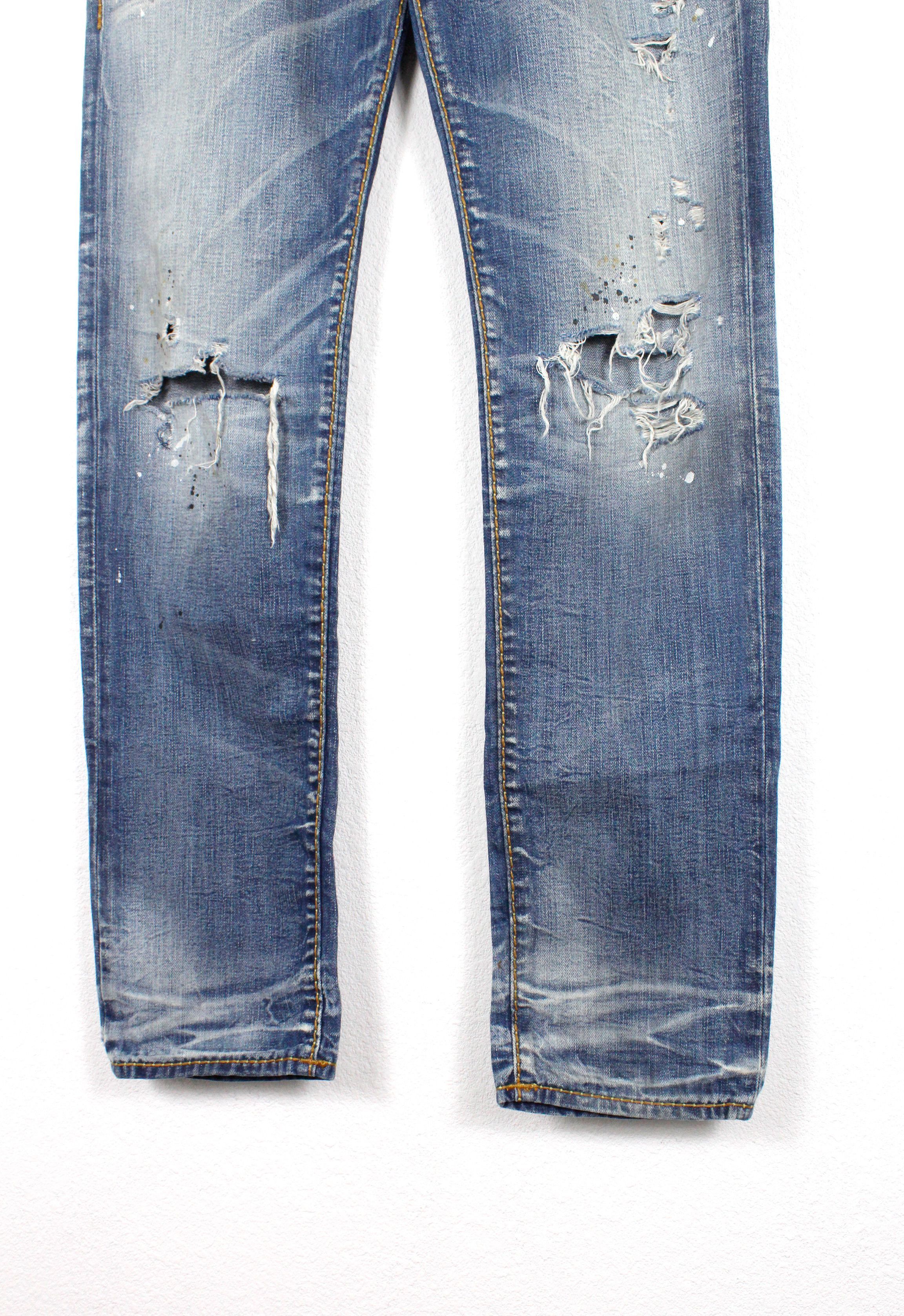 True Religion True Religion Y2K Hand Painted Distressed Pants Jeans 32 Size US 32 / EU 48 - 4 Thumbnail
