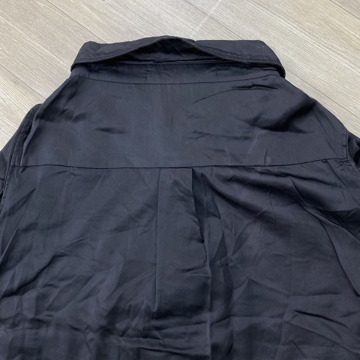 Alexander Wang Vintage Alexander Wang Silk Luxury Black Button Up Shirt Size M / US 6-8 / IT 42-44 - 13 Thumbnail